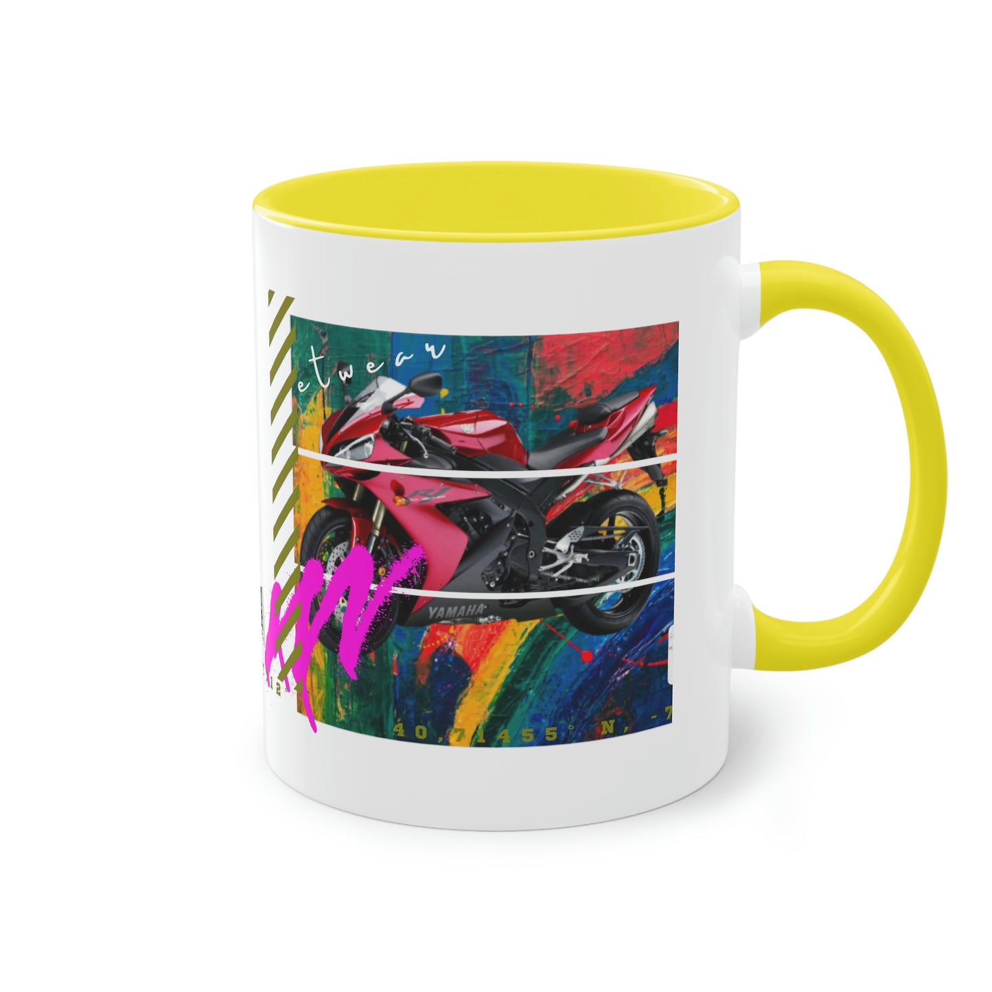 Coffee Mug ( Urban Red Sports Bike )