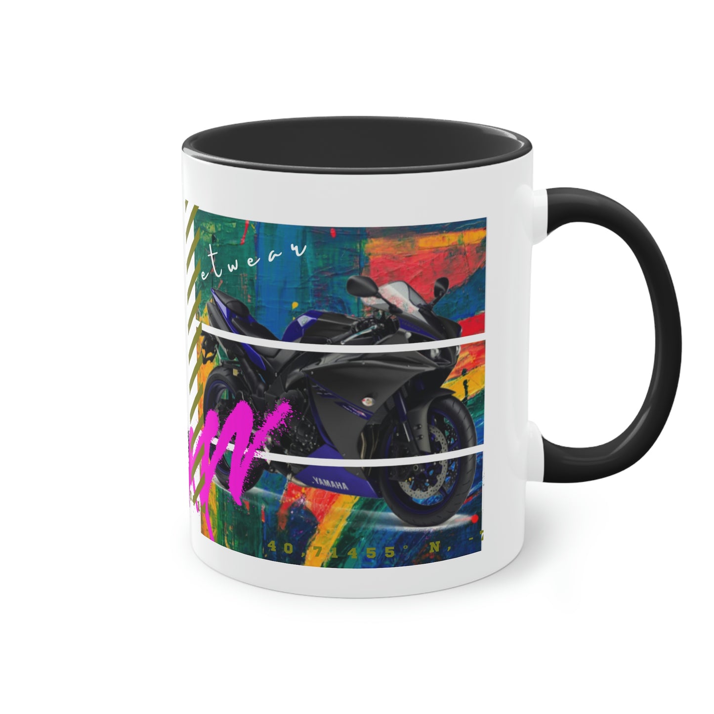 Coffee Mug  ( Urban Blue Sports Bike )