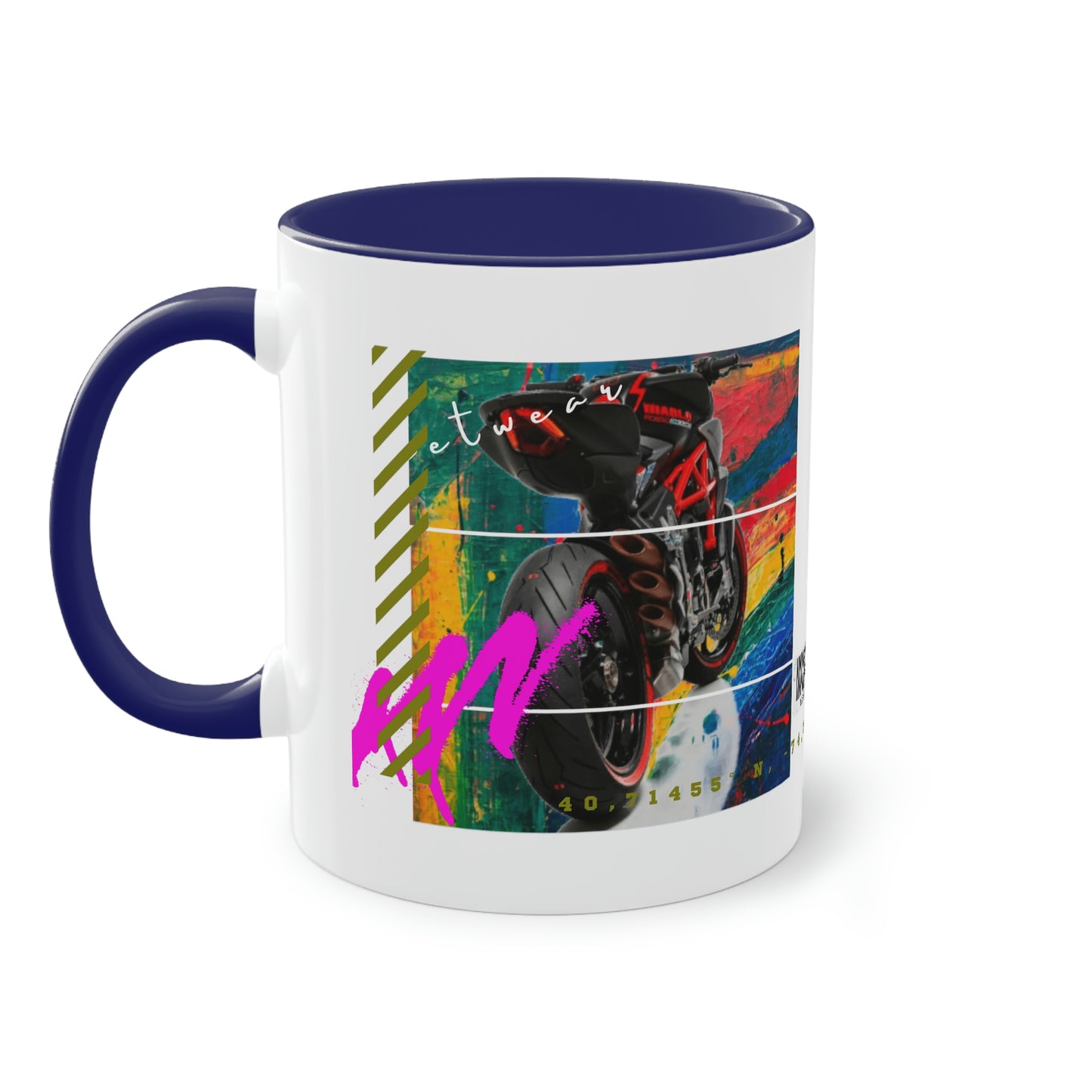 Coffee Mug ( Urban Red Sports Bike )