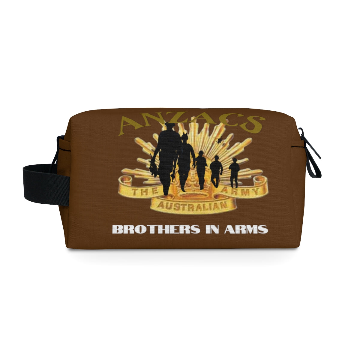 Toiletry Bag (ANZACS Brown ) Military Styling
