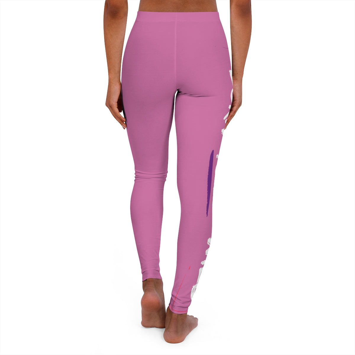 Women's Spandex Leggings (Born to be wild ) Pink