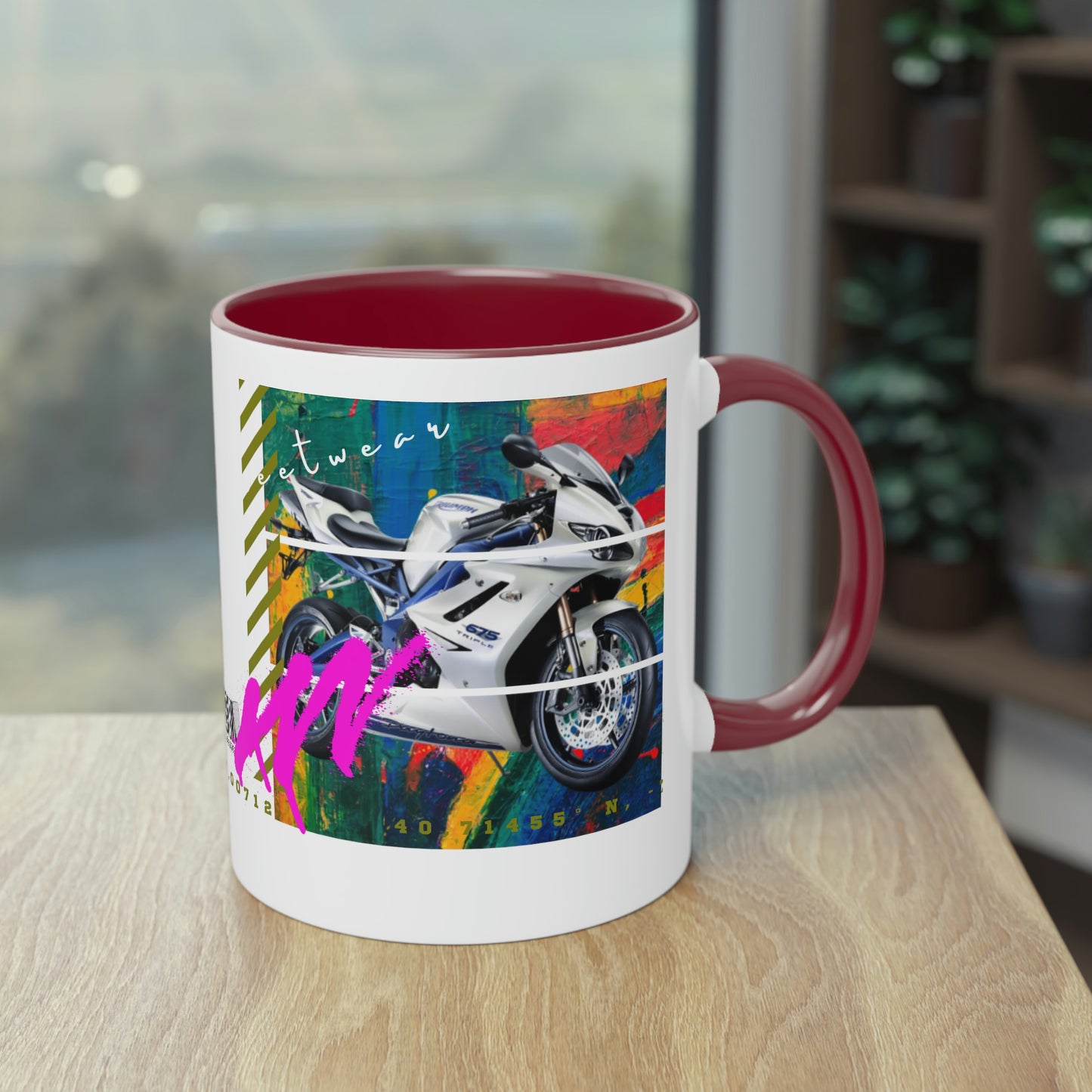 Coffee Mug ( Urban White Sports Bike )