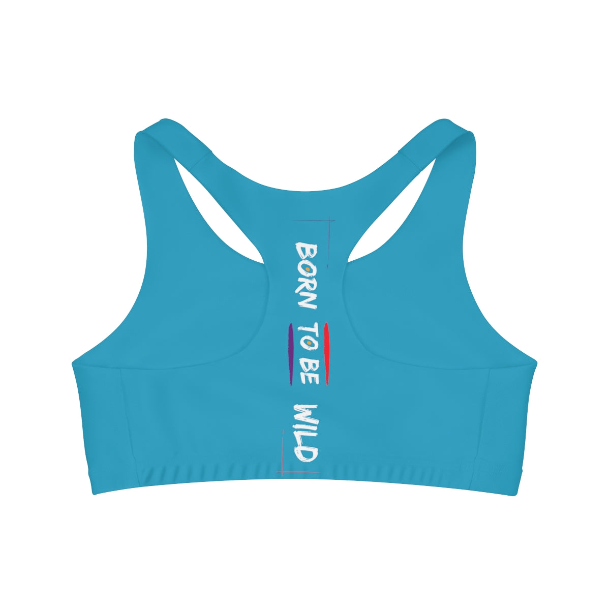Sports Bra (Born to be wild) Turquoise