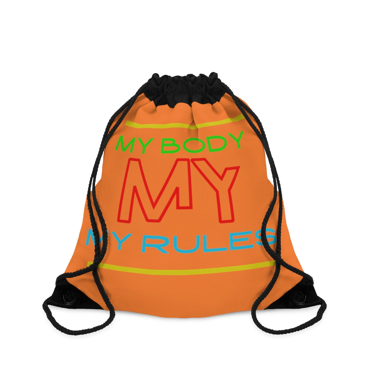 Drawstring Bag ( Look But Don't Touch Orange )
