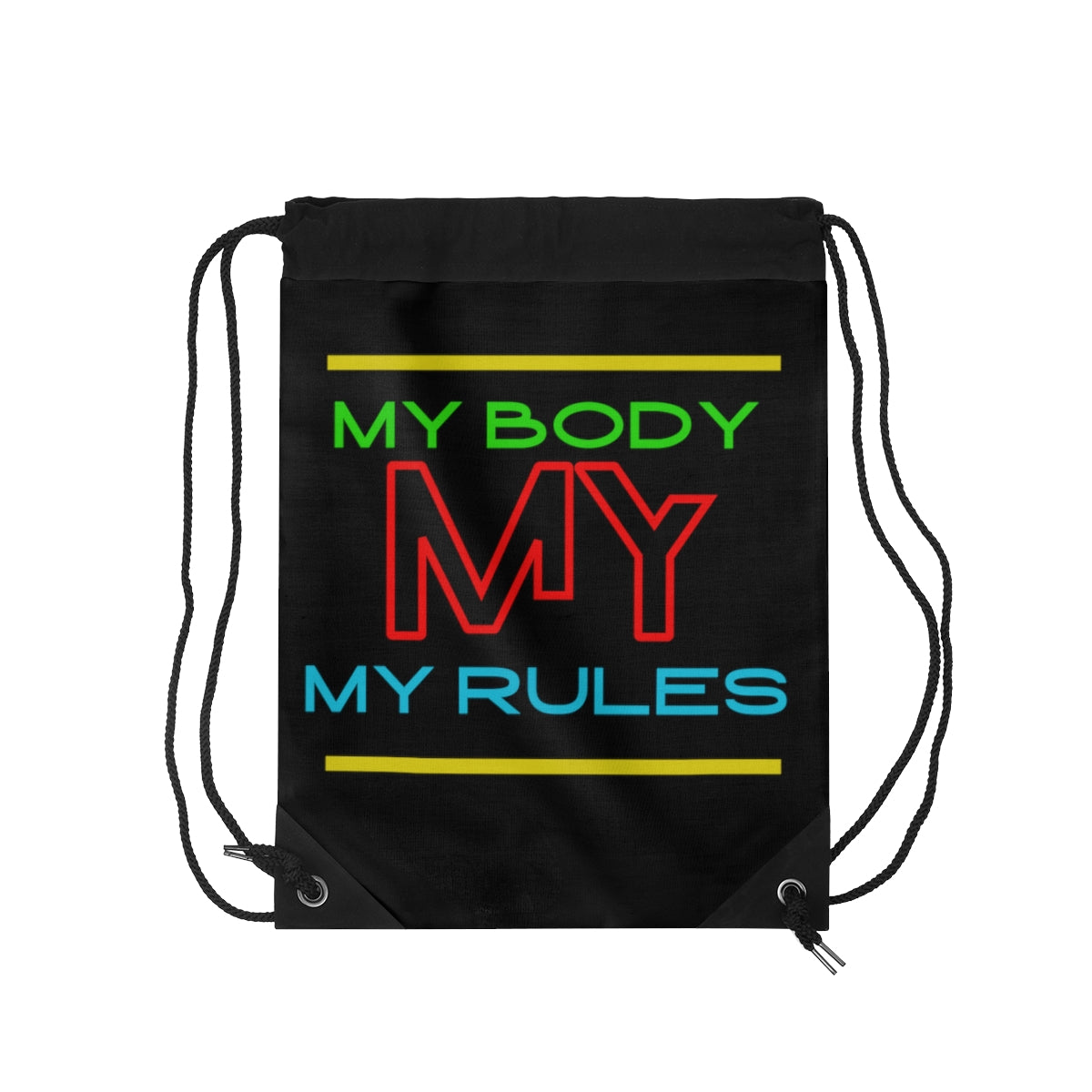 Copy of Drawstring Bag ( Look But Don't Touch White )