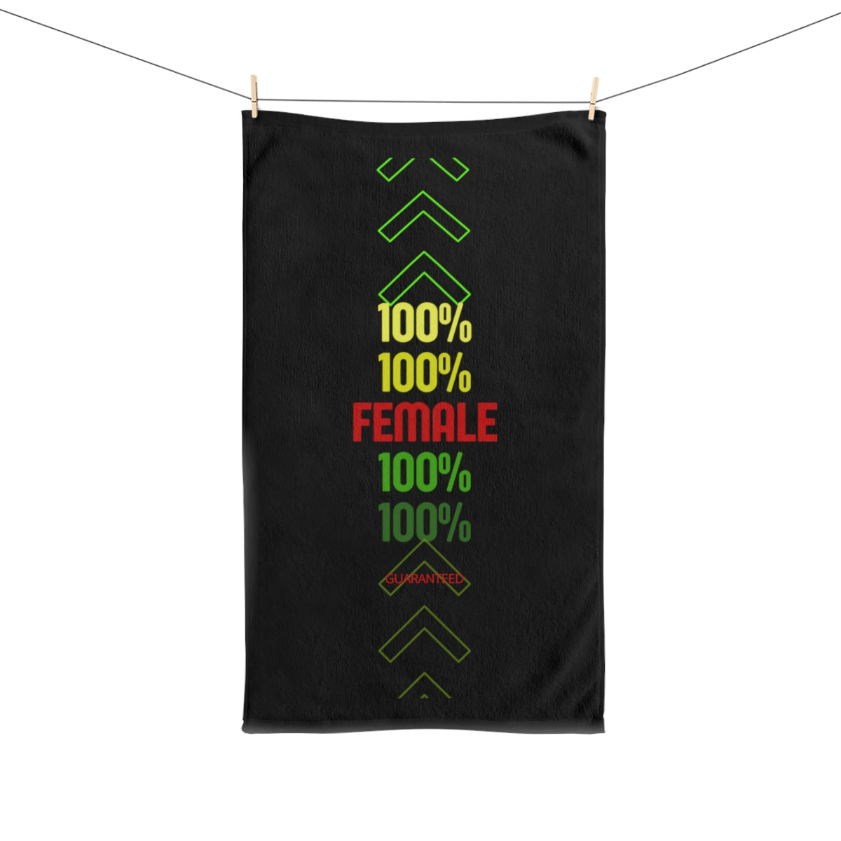 Sports Towel ( 100% Female ) Black