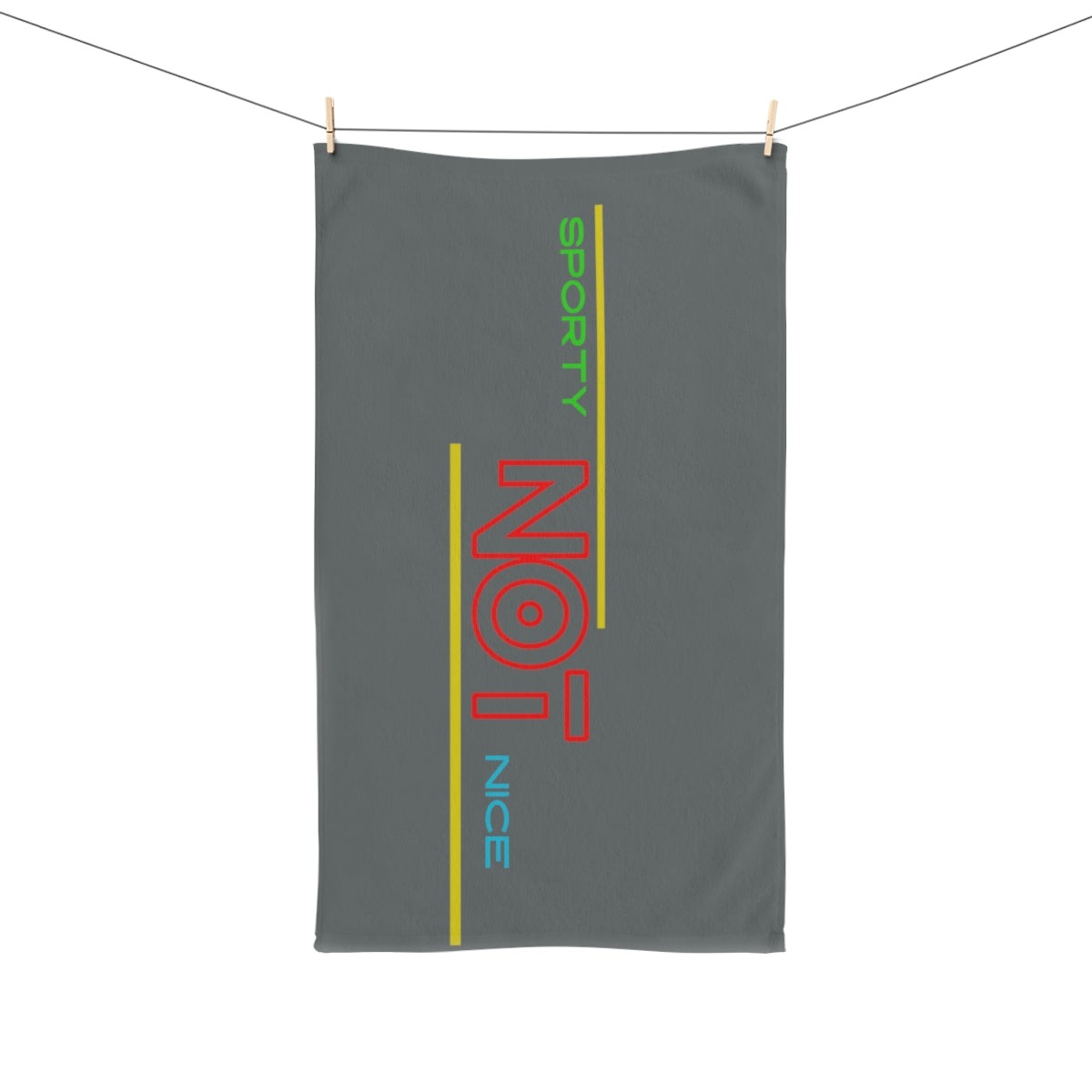 Sports Towel ( SPORTY NOT NICE ) Grey