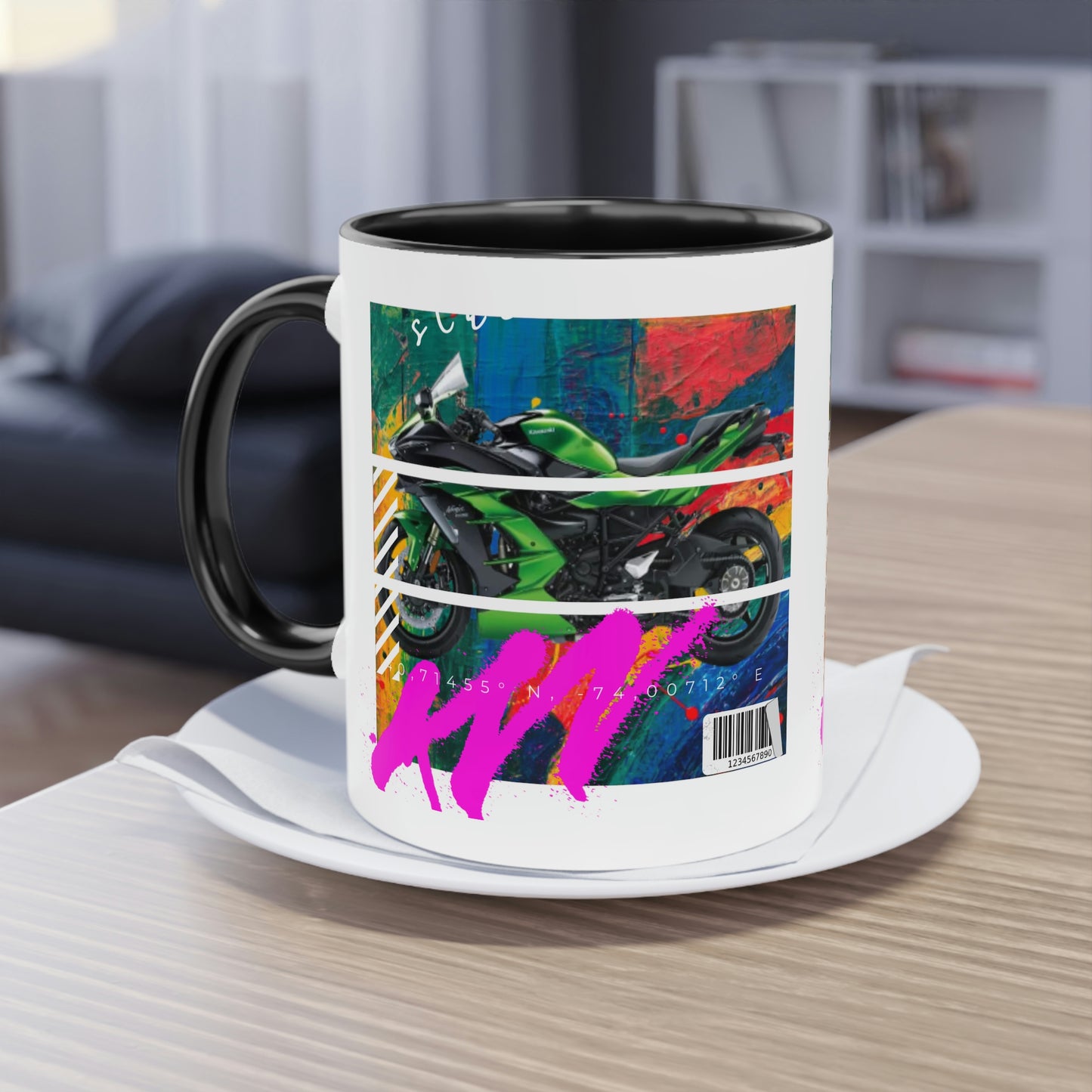 Coffee Mug  ( Urban Green Sports Bike )