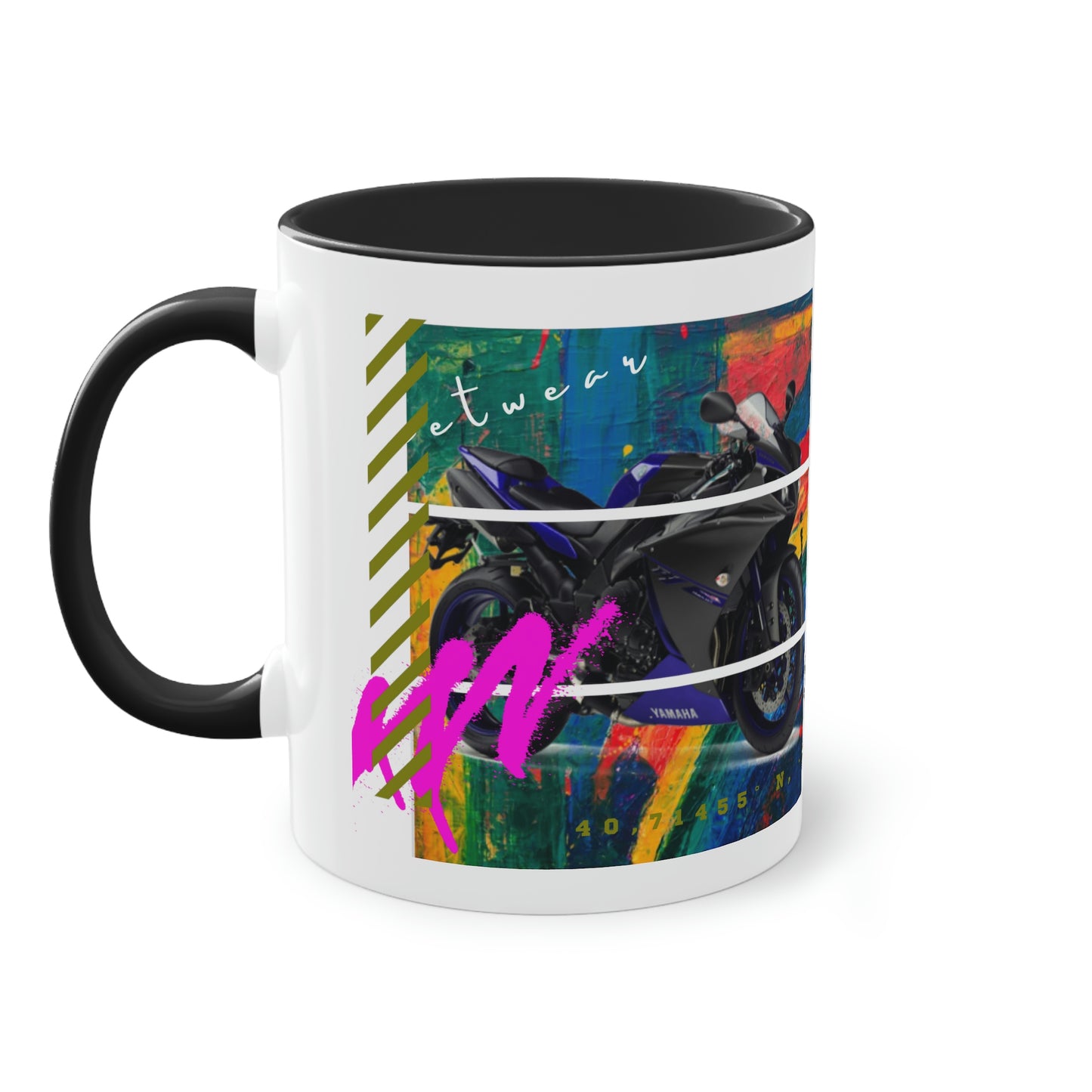 Coffee Mug  ( Urban Blue Sports Bike )