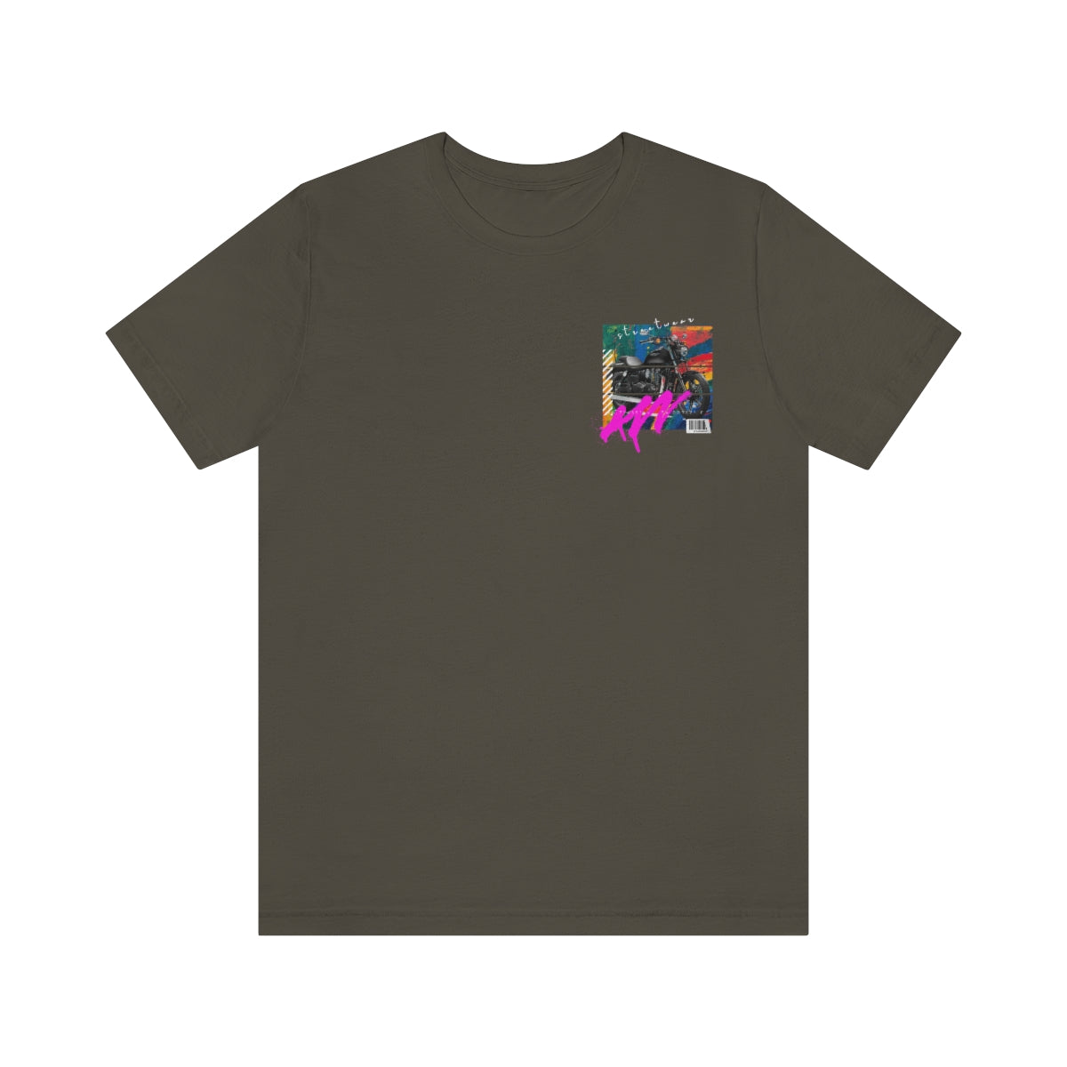T-shirt Classic Jersey Short Sleeve (Urban Black Motorbike )