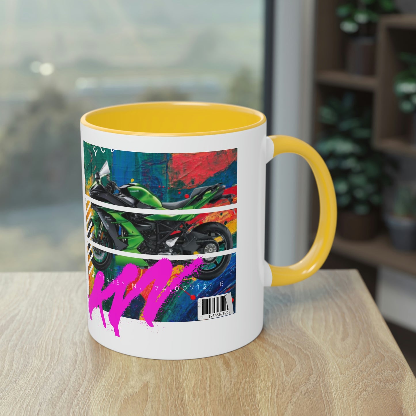 Coffee Mug  ( Urban Green Sports Bike )