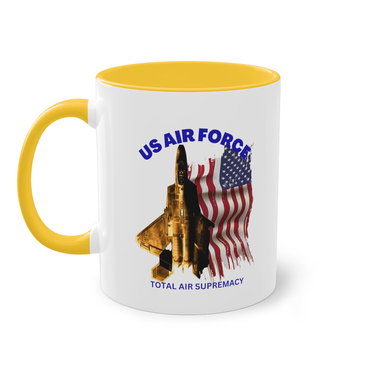 Coffee Mug ( US Air Force With Raptor ) Military Style