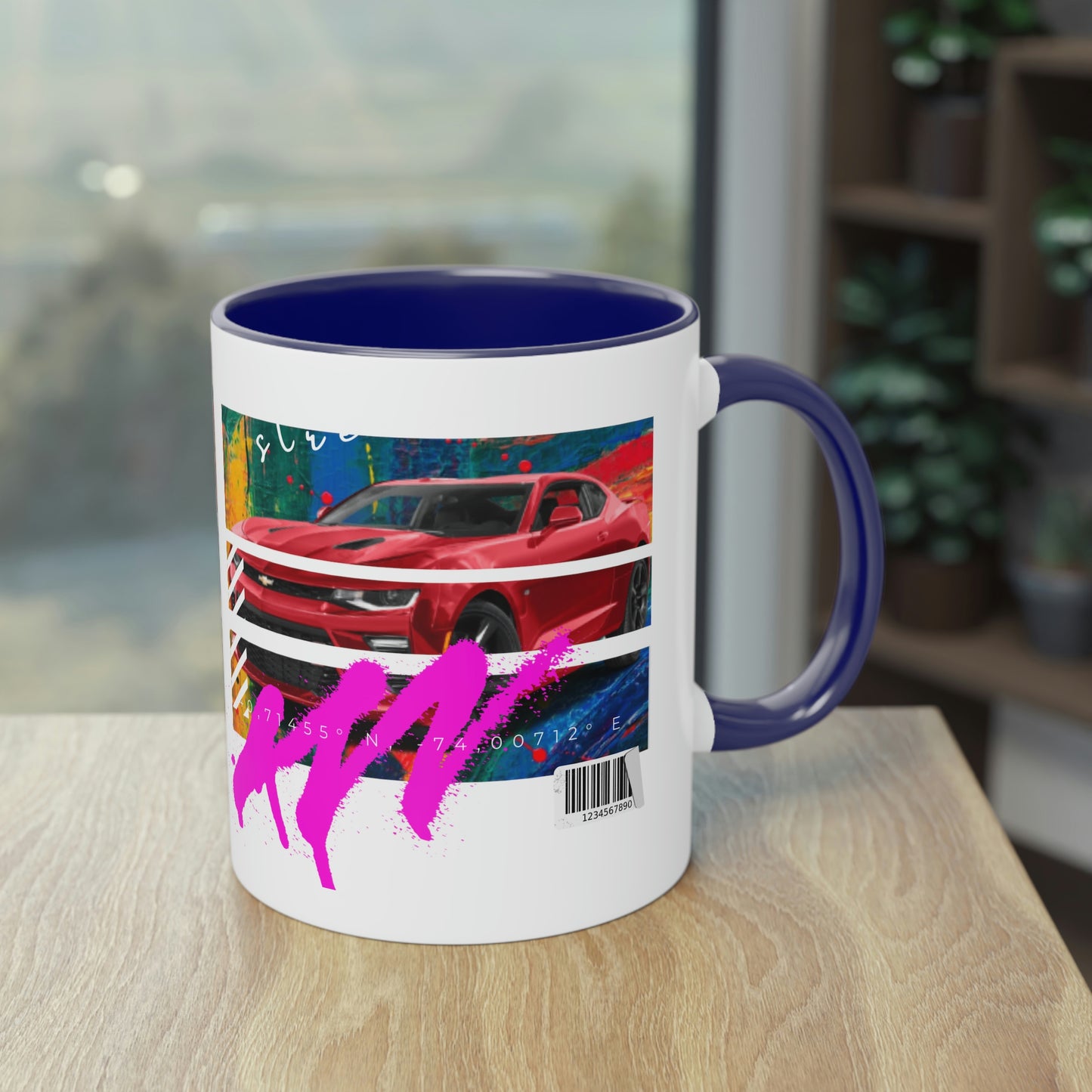 Coffee Mug ( Urban Red Corvette )