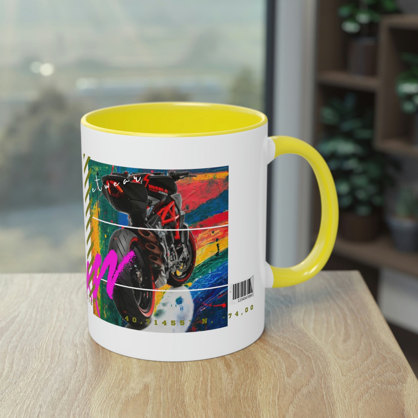 Coffee Mug ( Urban Red Sports Bike )