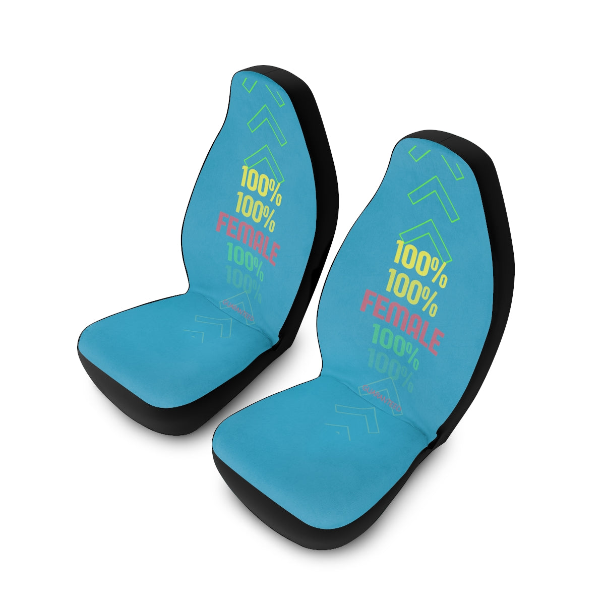 Polyester Car Seat Covers (100% Female Turquoise )