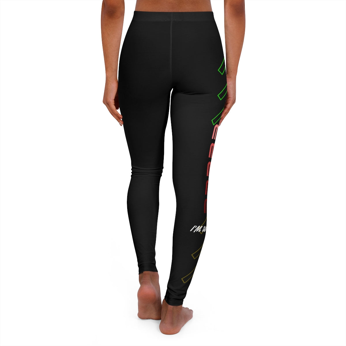 Women's Spandex Leggings ( Me ) Black