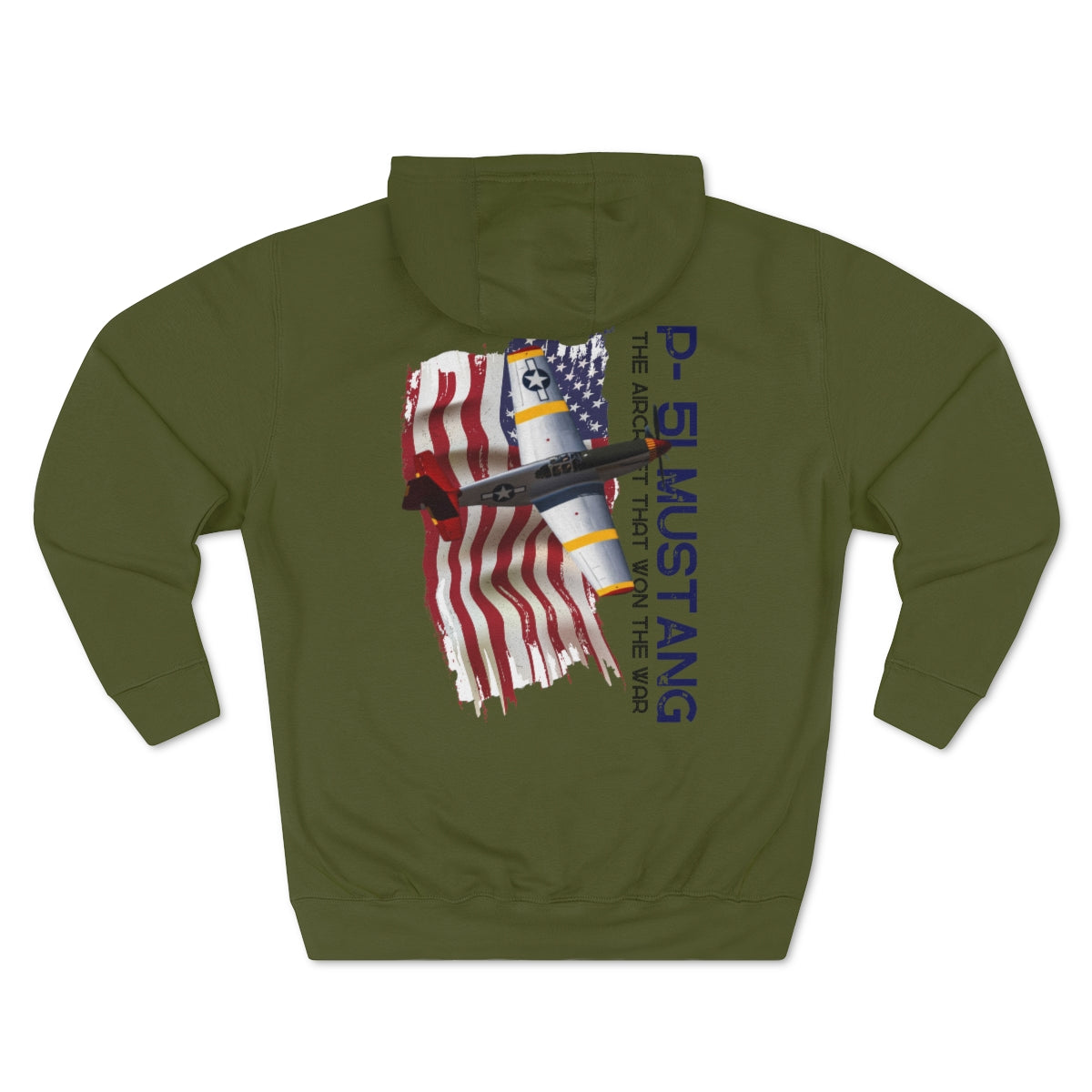 Hoodie ( Air Force P-51 Mustang ) Military Style