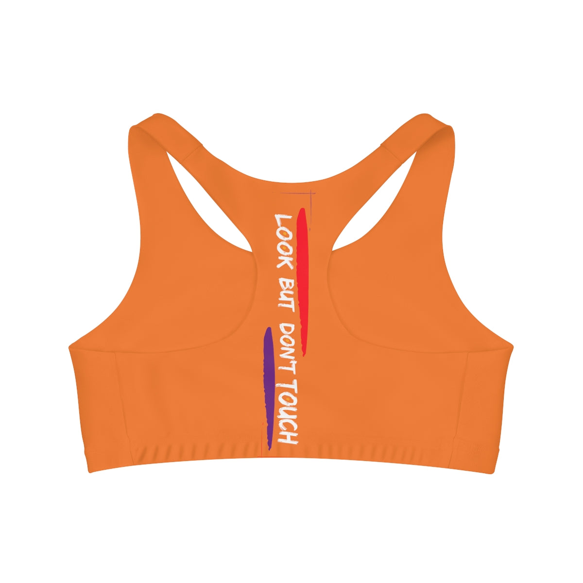 Sports Bra ( Look but don't touch ) Orange