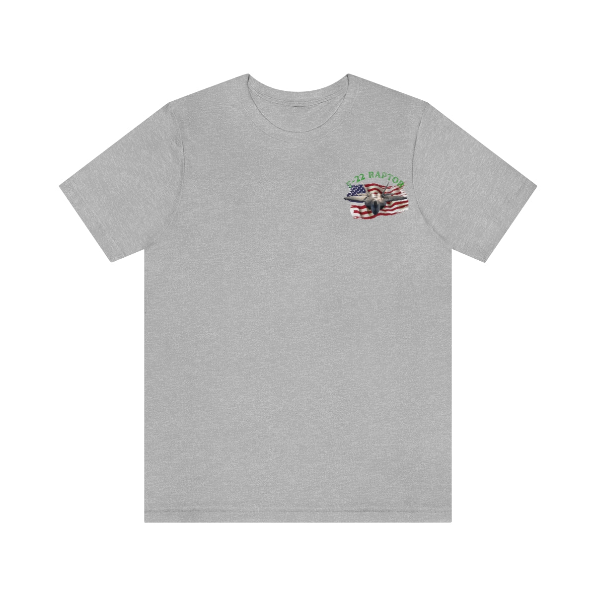 T-shirt Classic Jersey short sleeve ( RAPTOR F-22 stealth fighter ) Military Style
