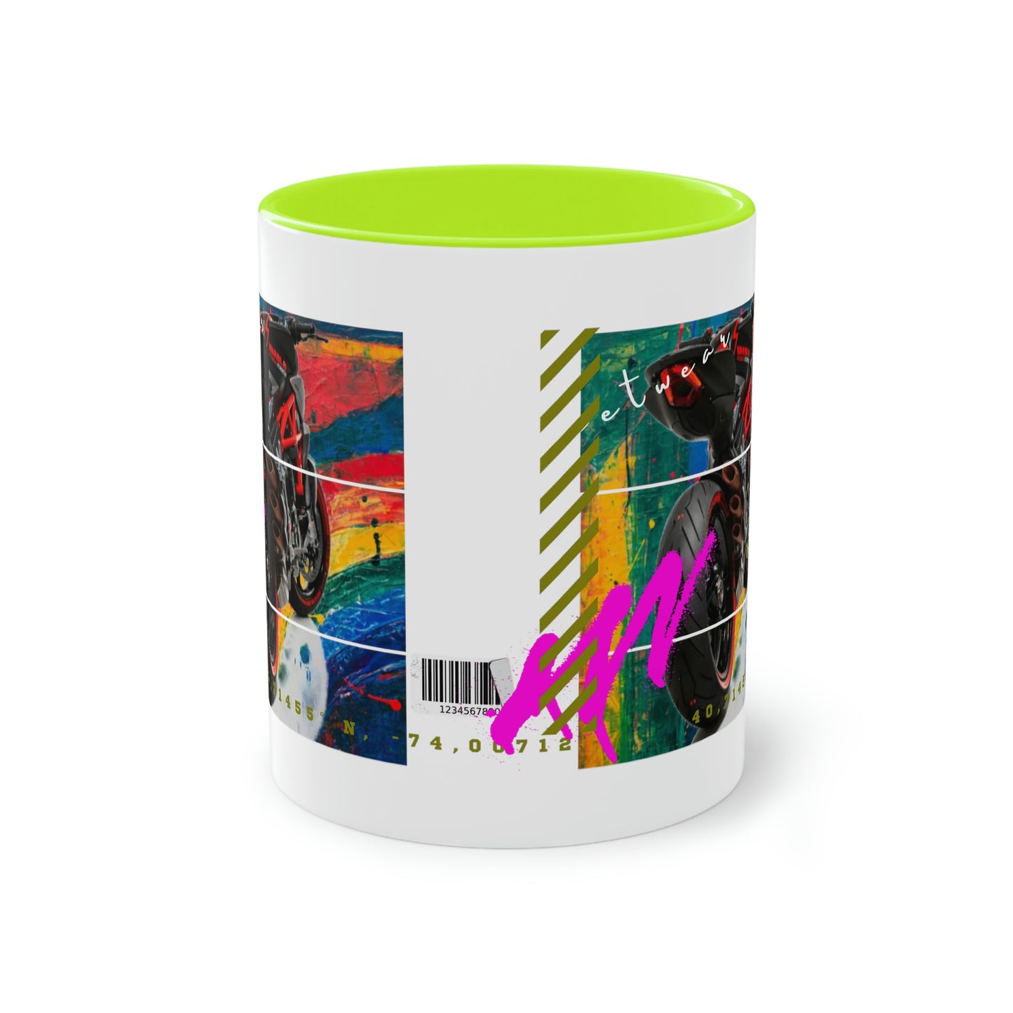 Coffee Mug ( Urban Red Sports Bike )