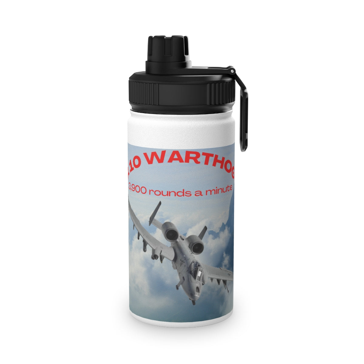 Stainless Steel Water Bottle, Sports Lid ( SPITFIRE ) Military Style
