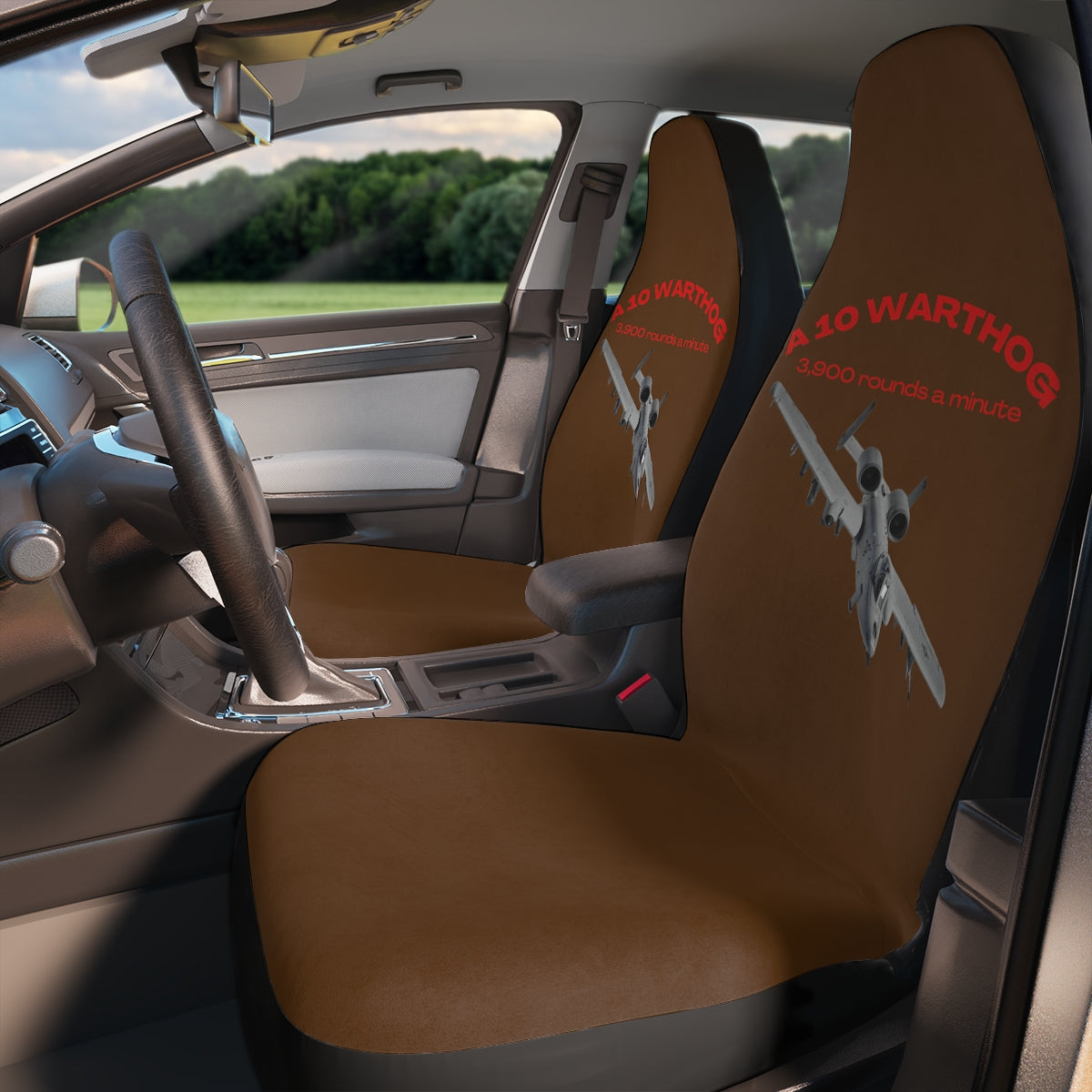Polyester Car Seat Covers (Warthog Brown ) Military Styling