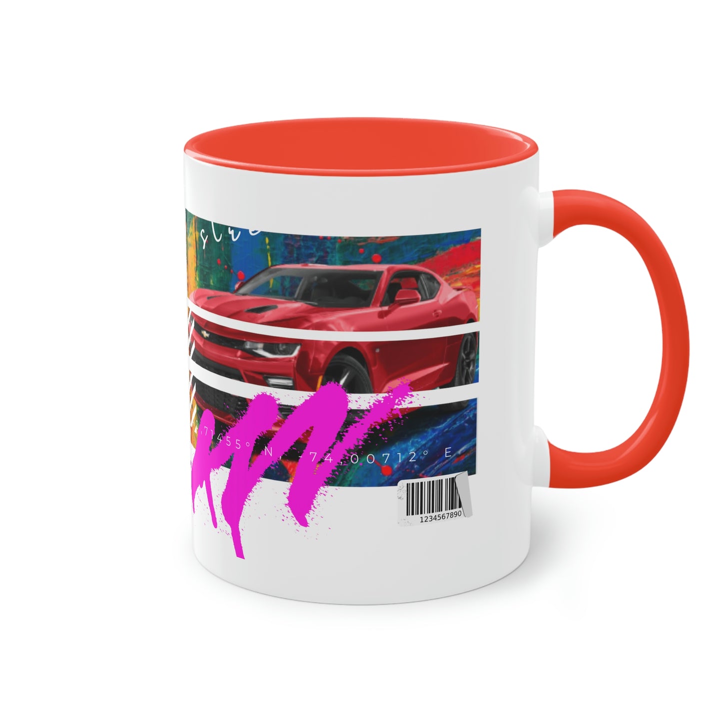 Coffee Mug ( Urban Red Corvette )