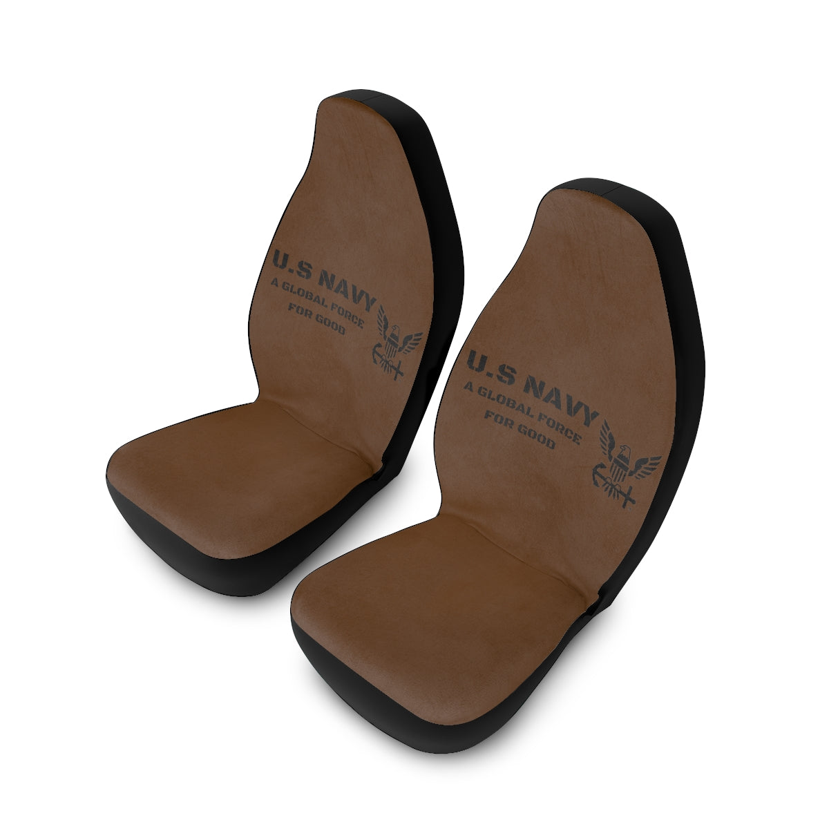 Polyester Car Seat Covers ( US NAVY Brown ) Military Styling