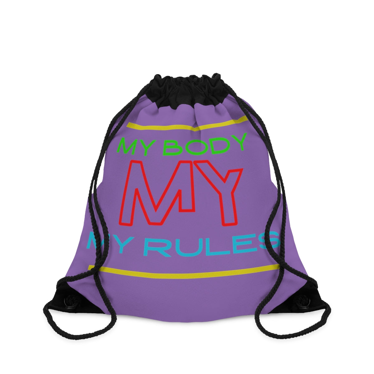 Drawstring Bag ( Look But Don't Touch Purple )