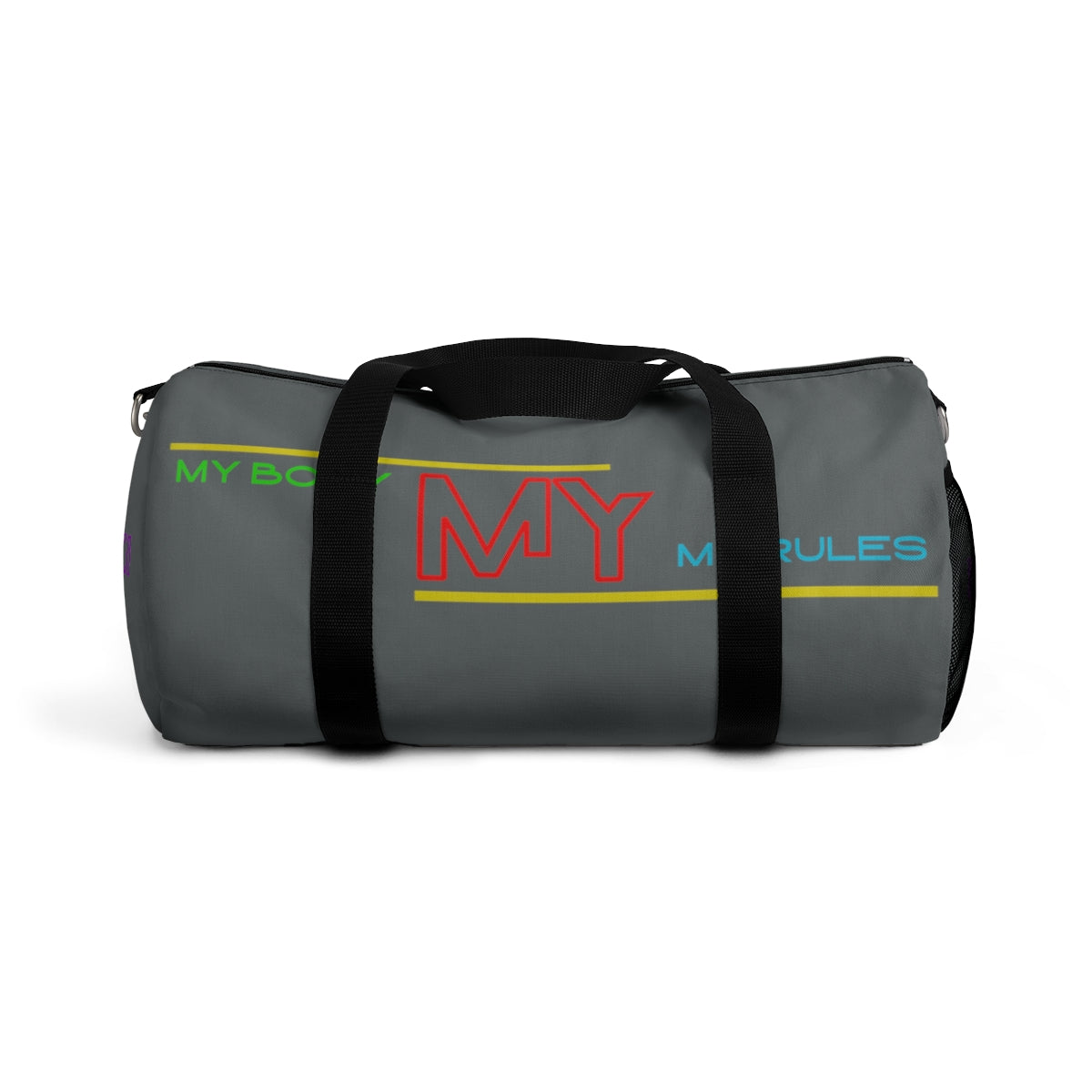 Sports Bag (My Body My Rules ) Grey
