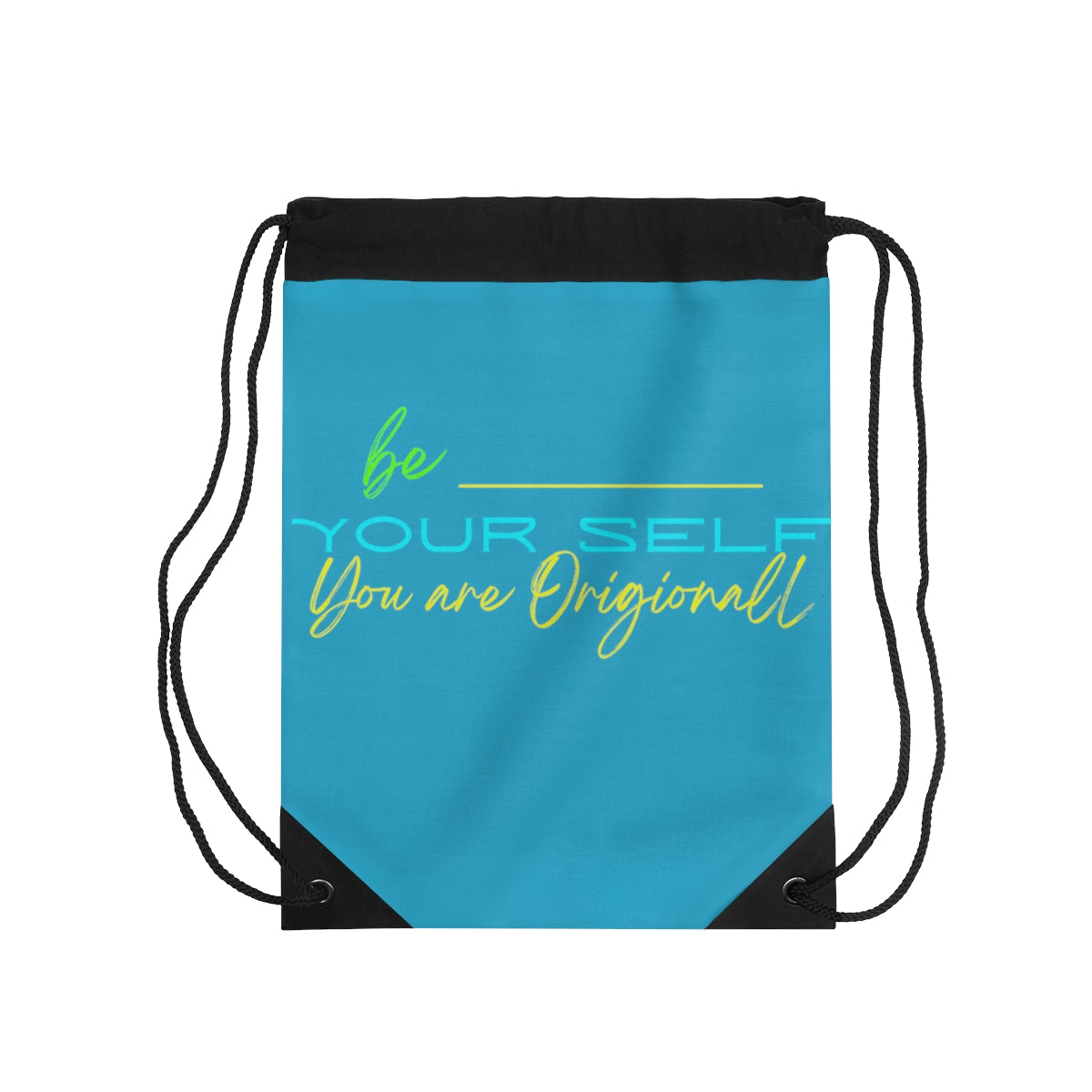 Copy of Drawstring Bag ( Be Yourself Purple )