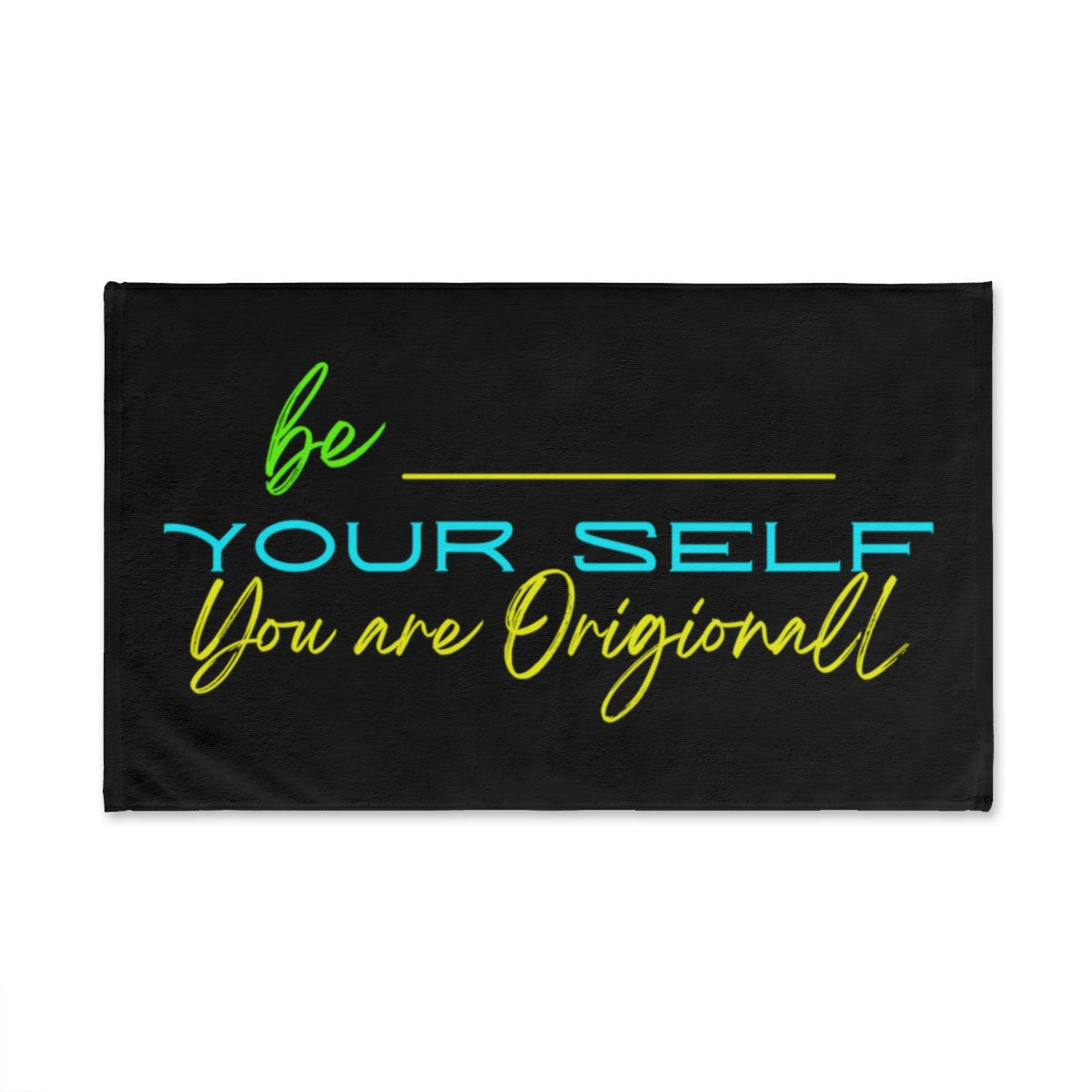 Sports Towel ( Be Yourself ) Black