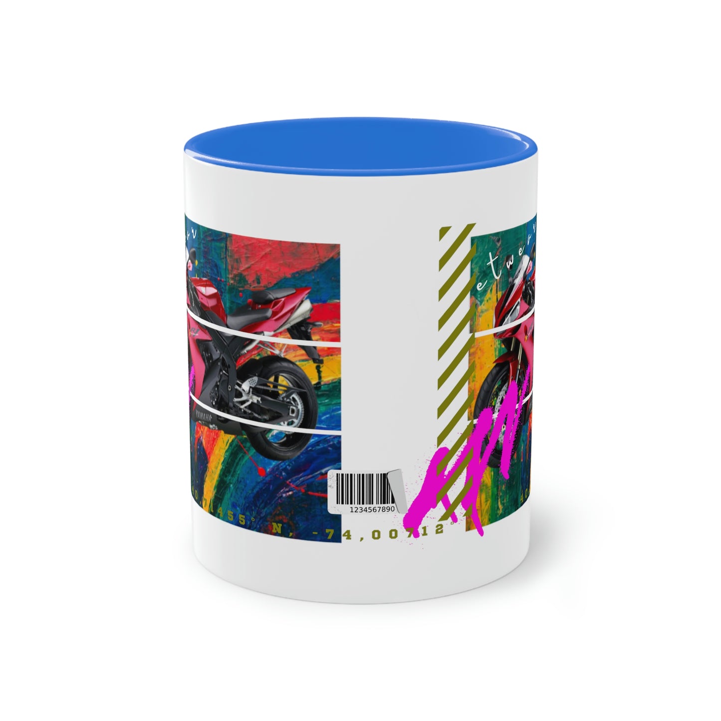 Coffee Mug ( Urban Red Sports Bike )