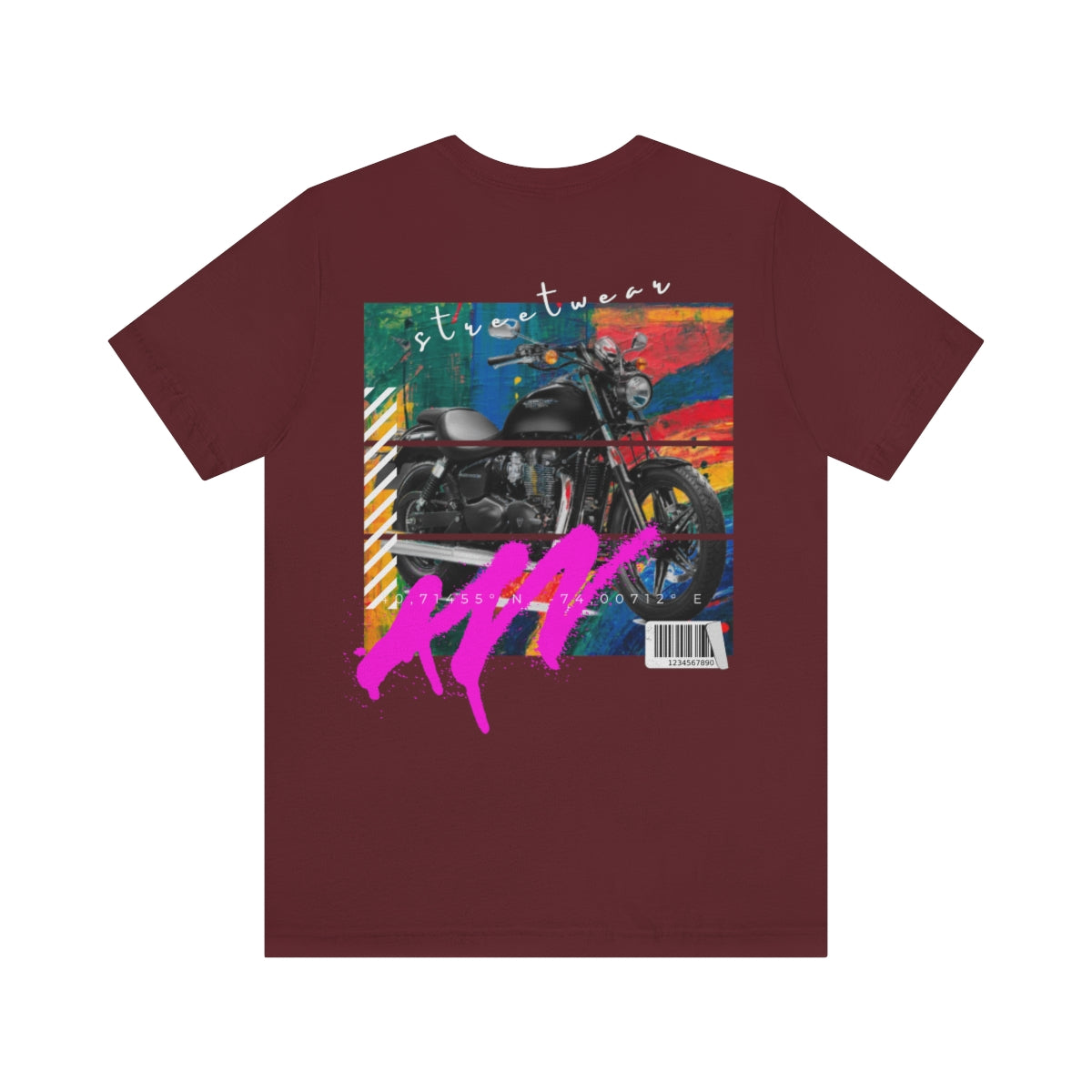 T-shirt Classic Jersey Short Sleeve (Urban Black Motorbike )