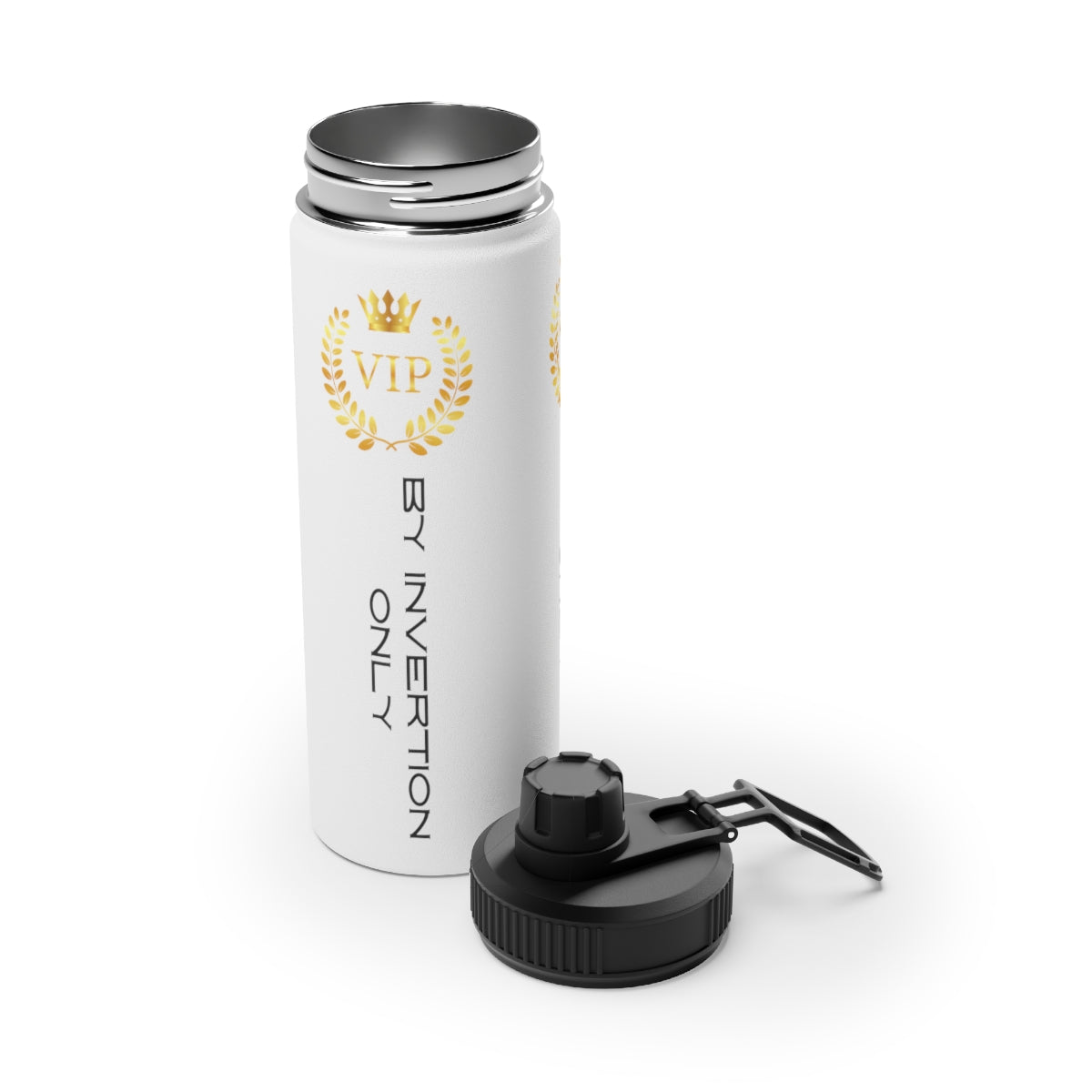 Stainless Steel Water Bottle, Sports Lid ( VIP By Invitation Only) Activewear