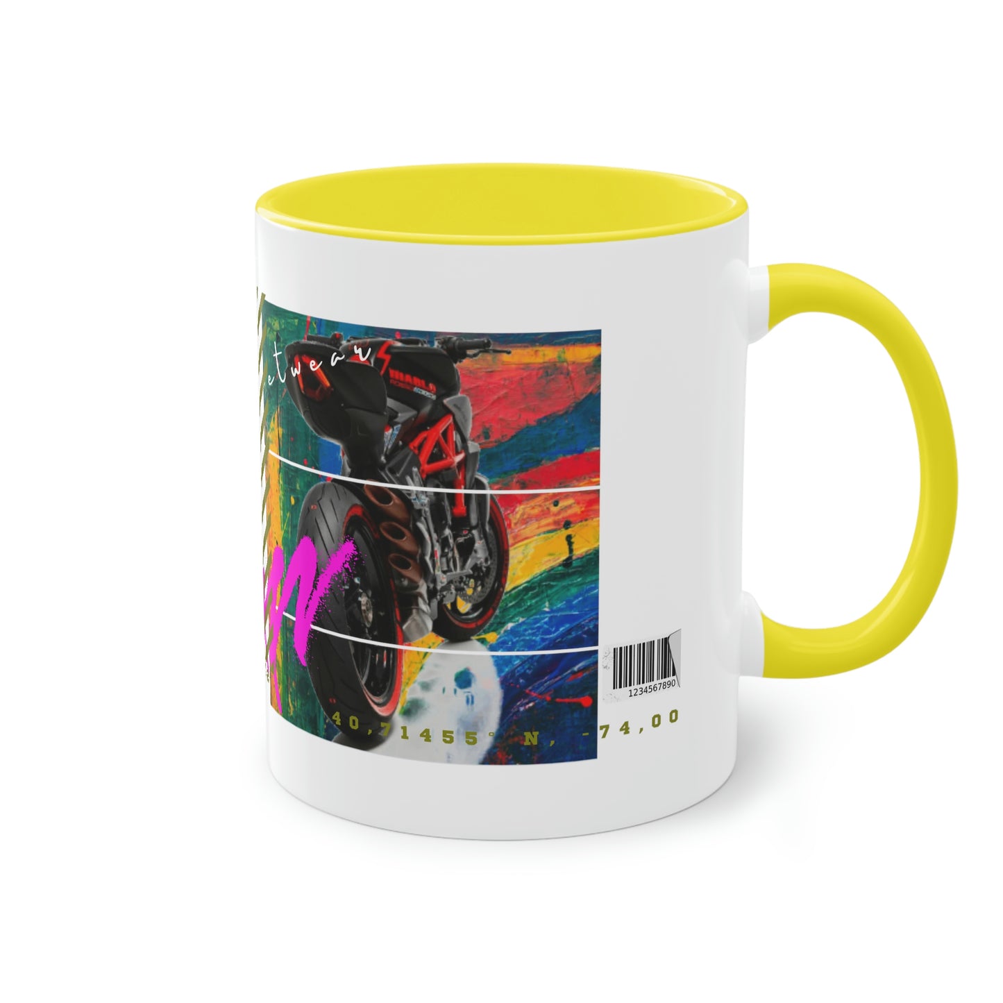 Coffee Mug ( Urban Red Sports Bike )