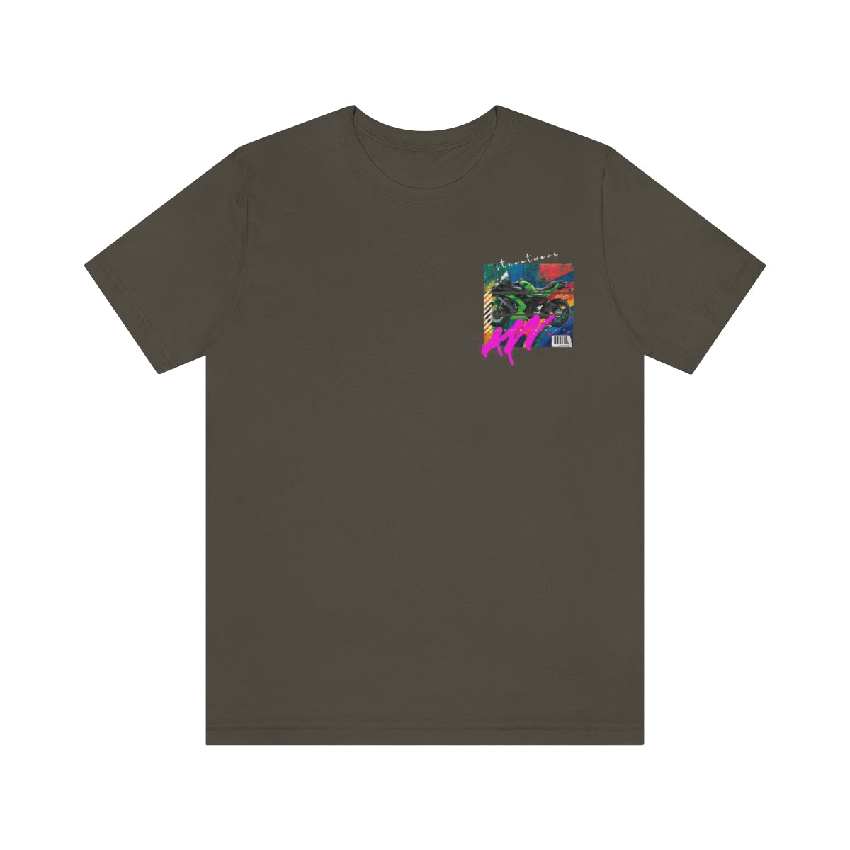 T-shirt Classic Jersey Short Sleeve (Urban Green Motorbike )