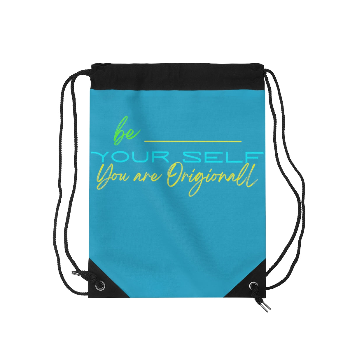 Copy of Drawstring Bag ( Be Yourself Purple )