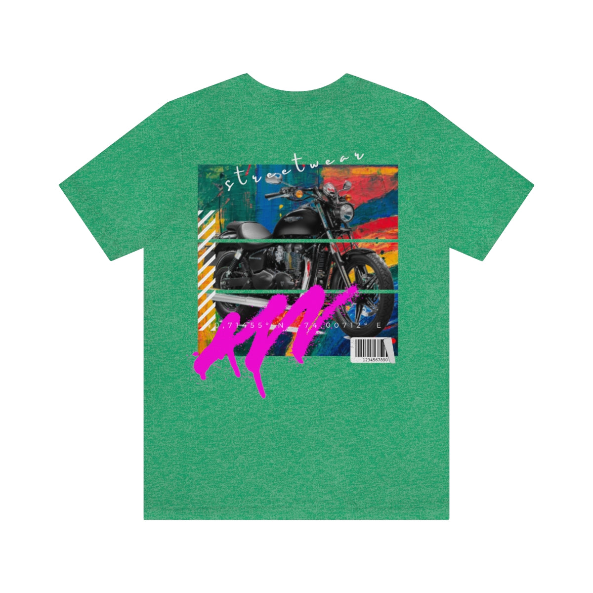 T-shirt Classic Jersey Short Sleeve (Urban Black Motorbike )