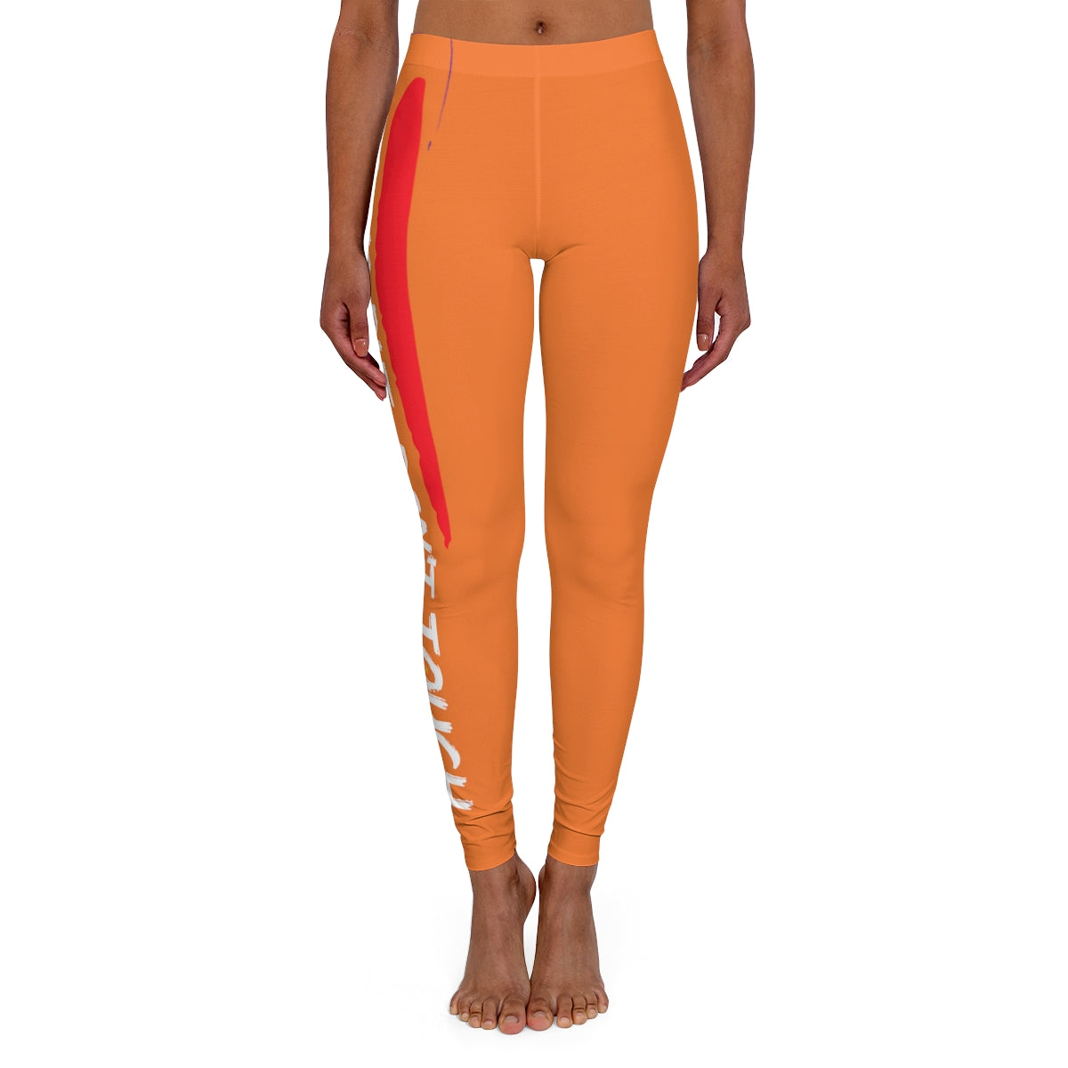 Women's Spandex Leggings ( Look but don't touch ) Orange