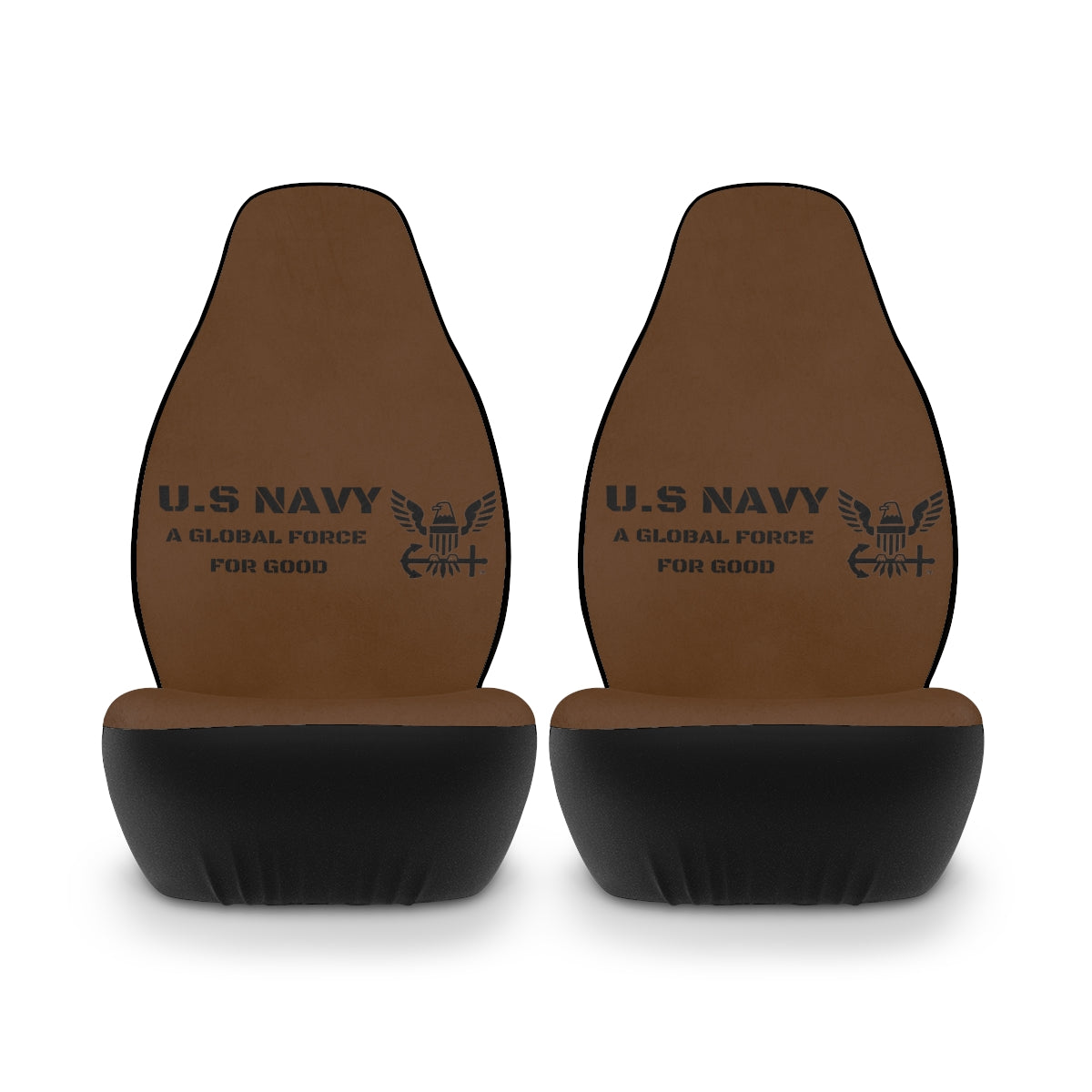 Polyester Car Seat Covers ( US NAVY Brown ) Military Styling