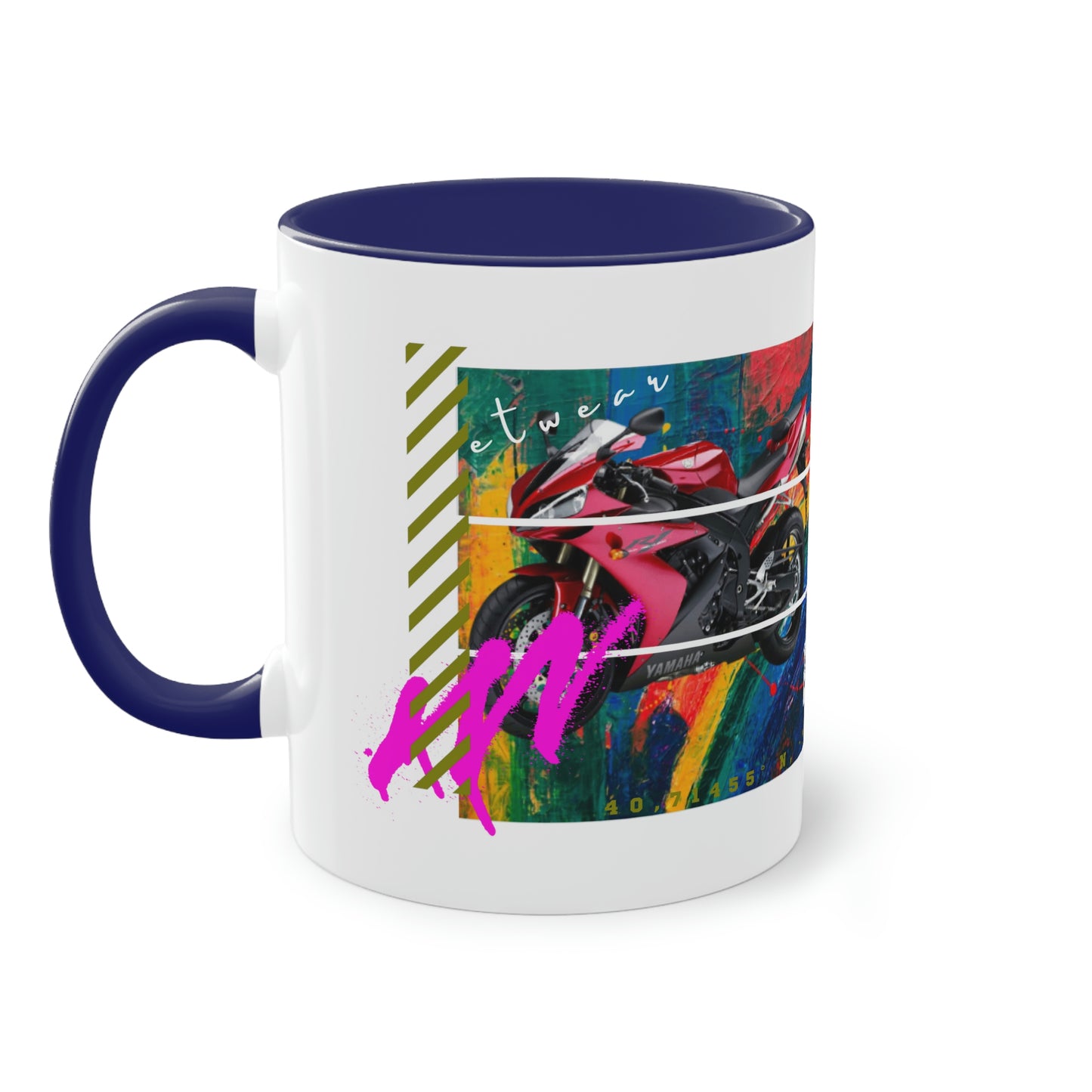 Coffee Mug ( Urban Red Sports Bike )