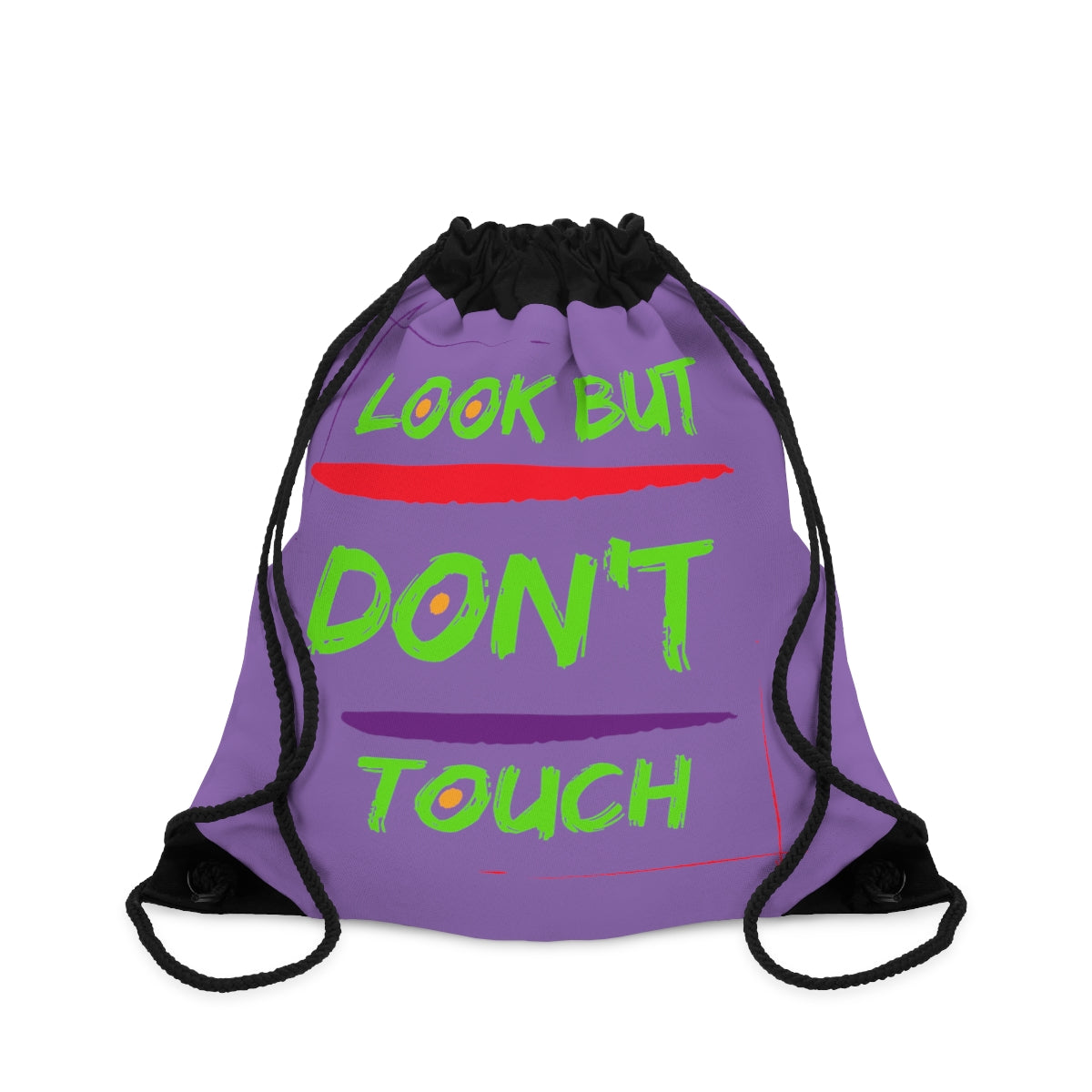 Drawstring Bag ( Look But Don't Touch Purple)