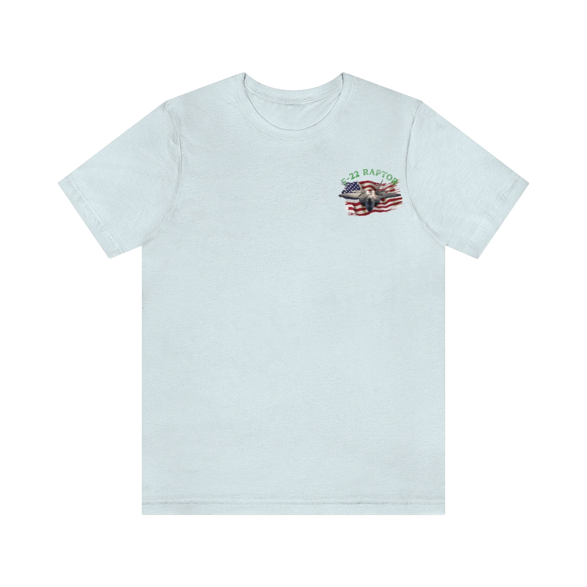 T-shirt Classic Jersey short sleeve ( RAPTOR F-22 stealth fighter ) Military Style