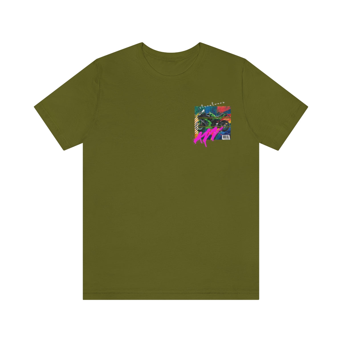 T-shirt Classic Jersey Short Sleeve (Urban Green Motorbike )