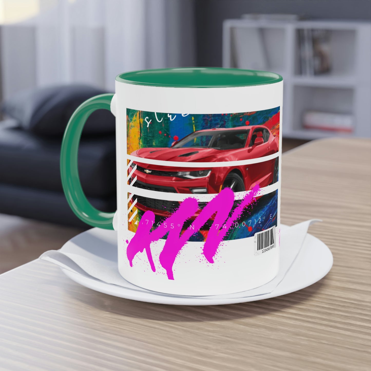 Coffee Mug ( Urban Red Corvette )