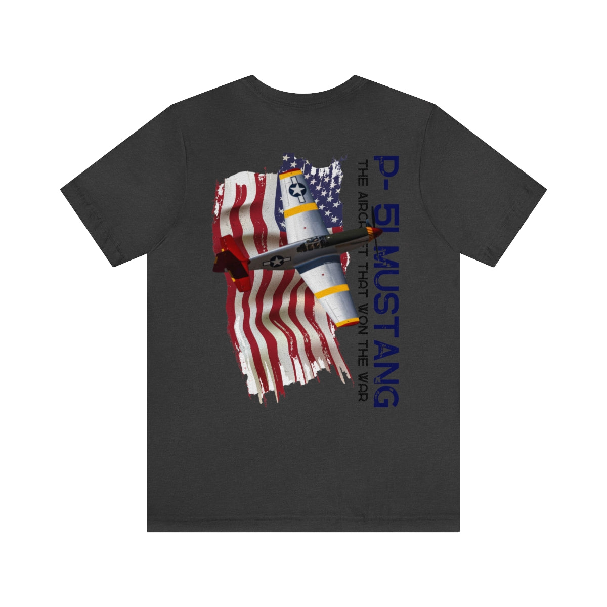 T-shirt Classic Jersey short sleeve ( P-51 Mustang Aircraft ) Military Style