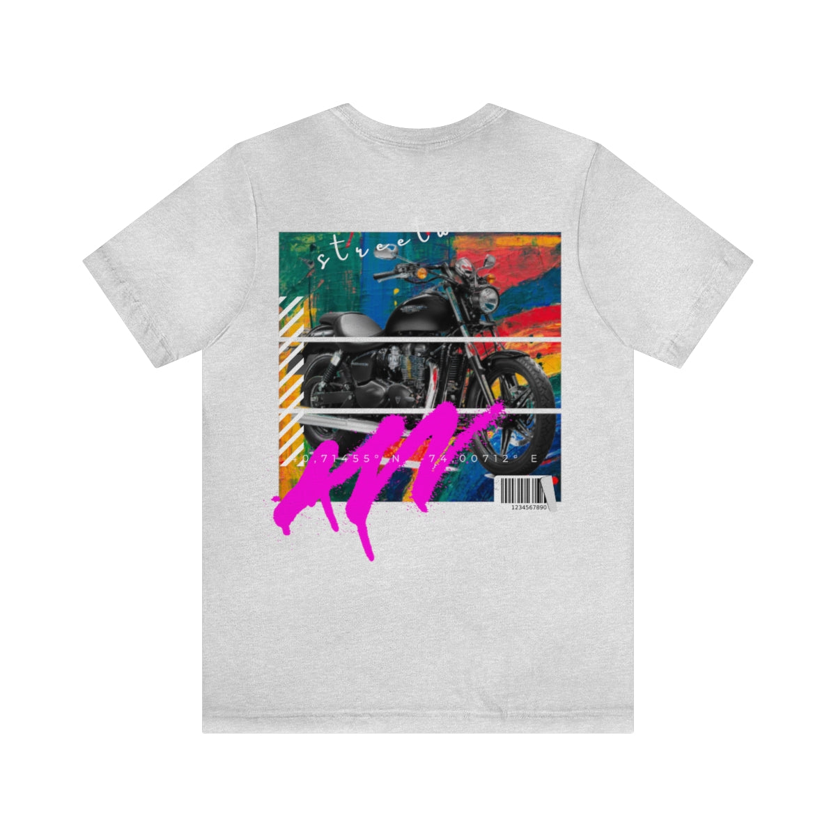 T-shirt Classic Jersey Short Sleeve (Urban Black Motorbike )