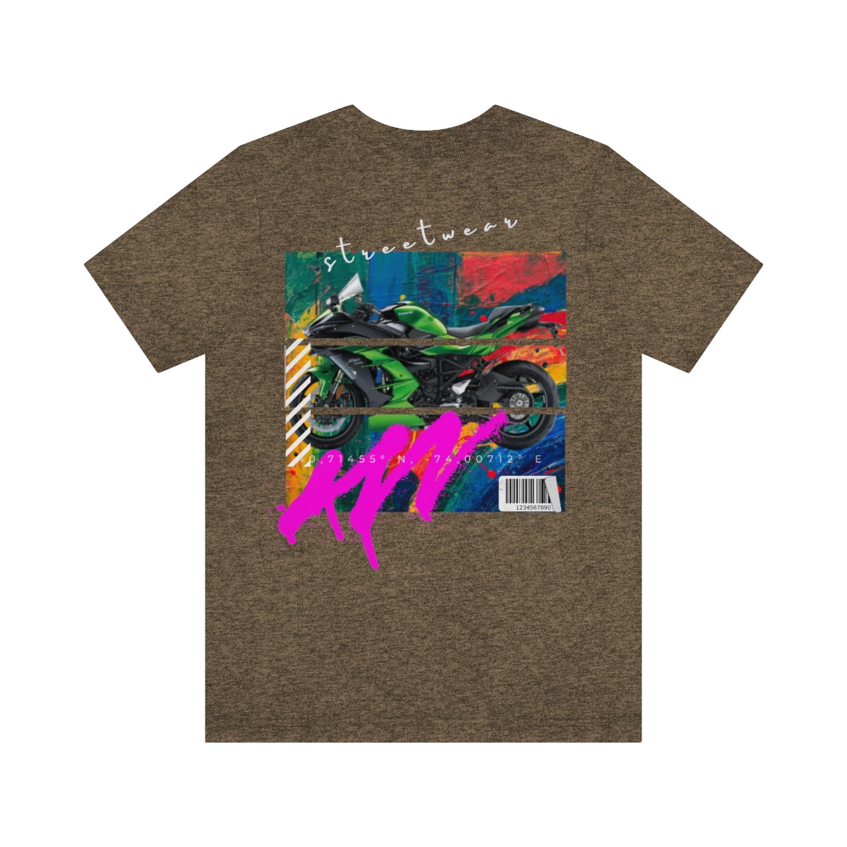T-shirt Classic Jersey Short Sleeve (Urban Green Motorbike )