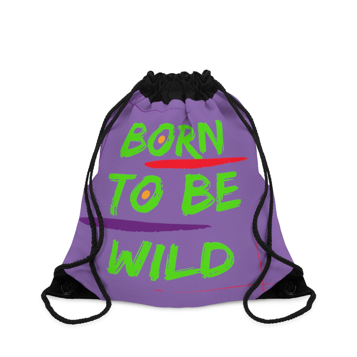 Drawstring Bag ( Born To Be Wild Purple )